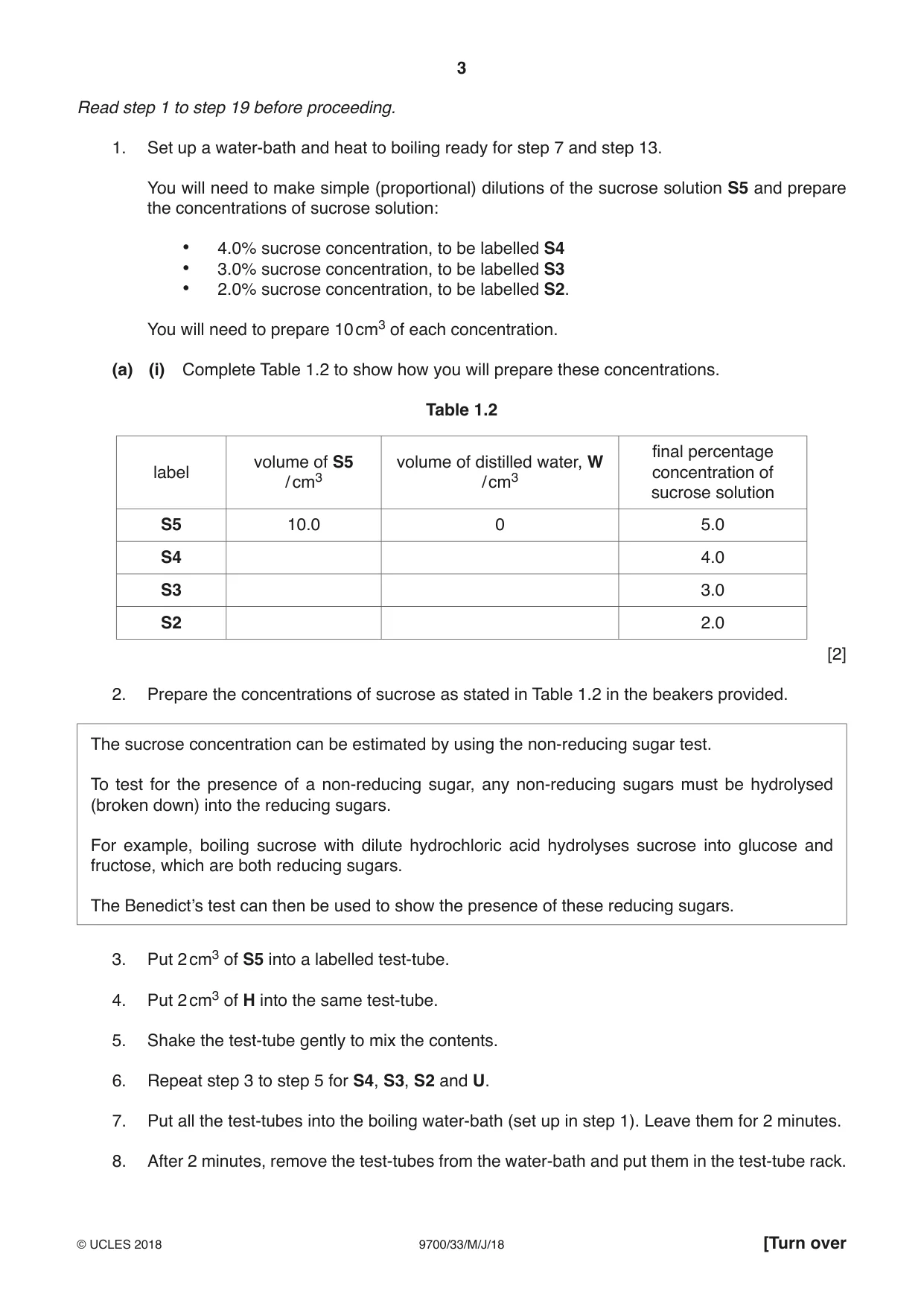 Cambridge A Level Biology 9700 2018 May/June Paper 3 · Variant 3 question paper, page 3 of 12