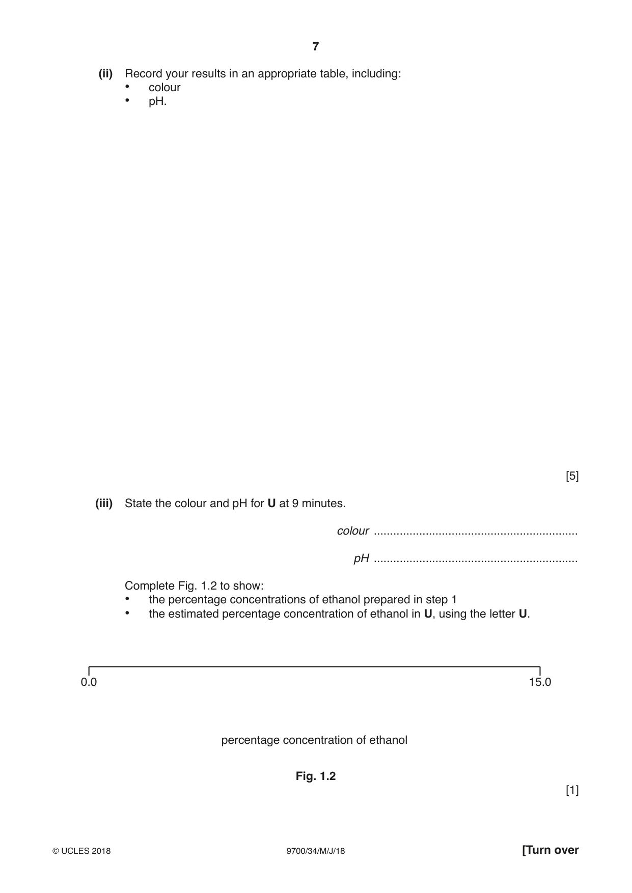 Cambridge A Level Biology 9700 2018 May/June Paper 3 · Variant 4 question paper, page 7 of 16