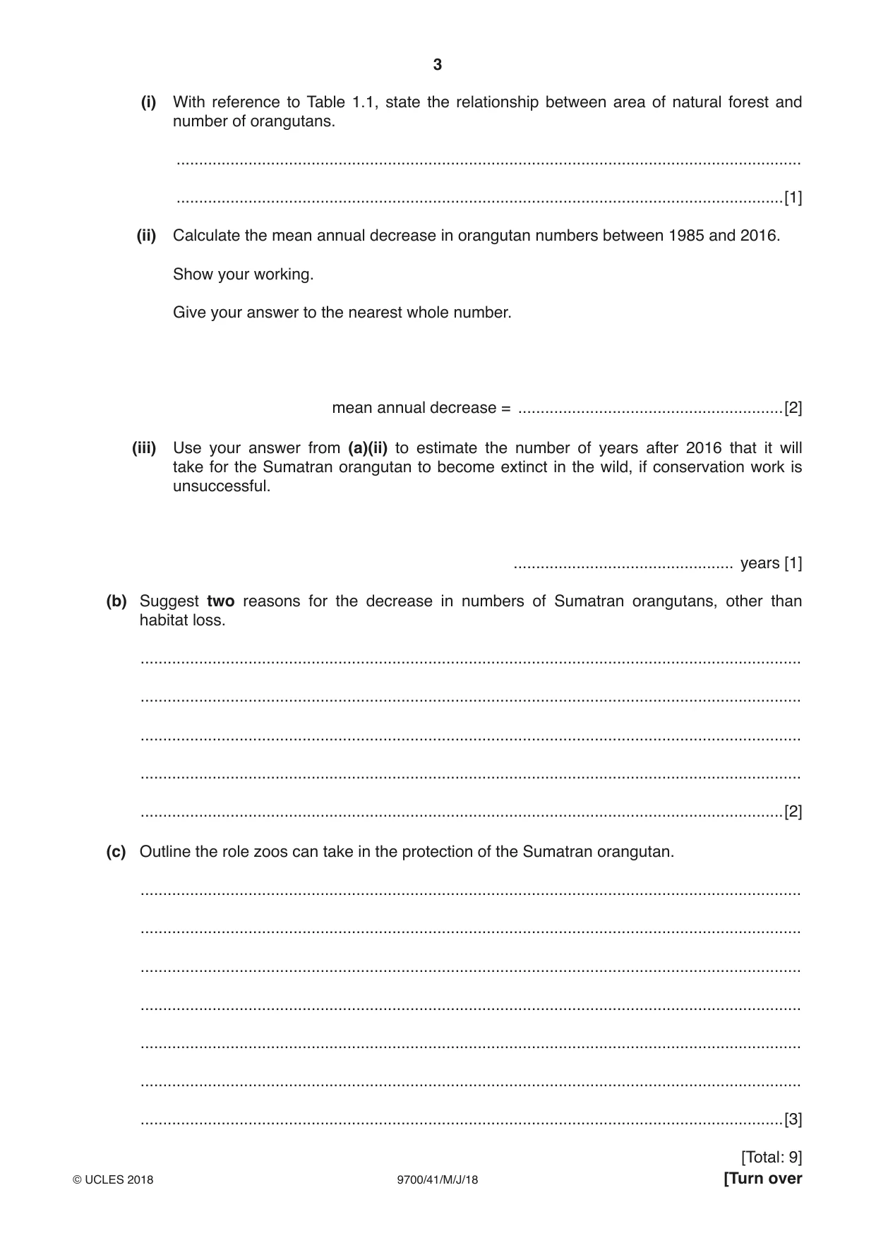 Cambridge A Level Biology 9700 2018 May/June Paper 4 · Variant 1 question paper, page 3 of 24