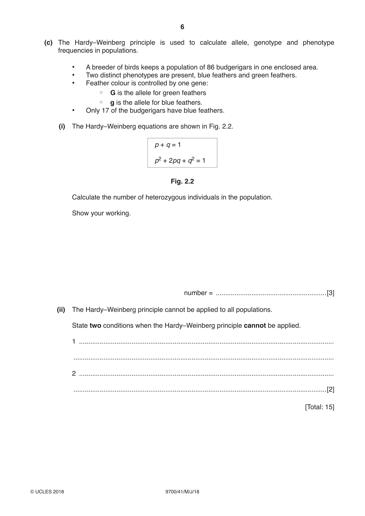 Cambridge A Level Biology 9700 2018 May/June Paper 4 · Variant 1 question paper, page 6 of 24