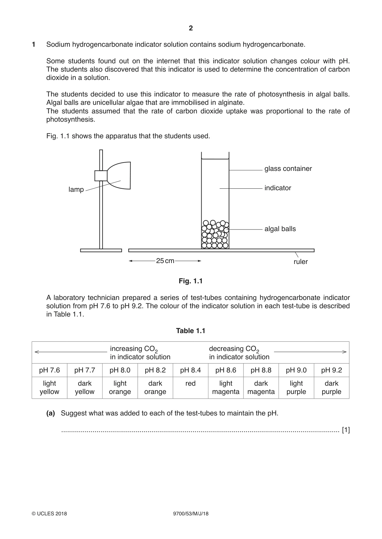 Cambridge A Level Biology 9700 2018 May/June Paper 5 · Variant 3 question paper, page 2 of 12