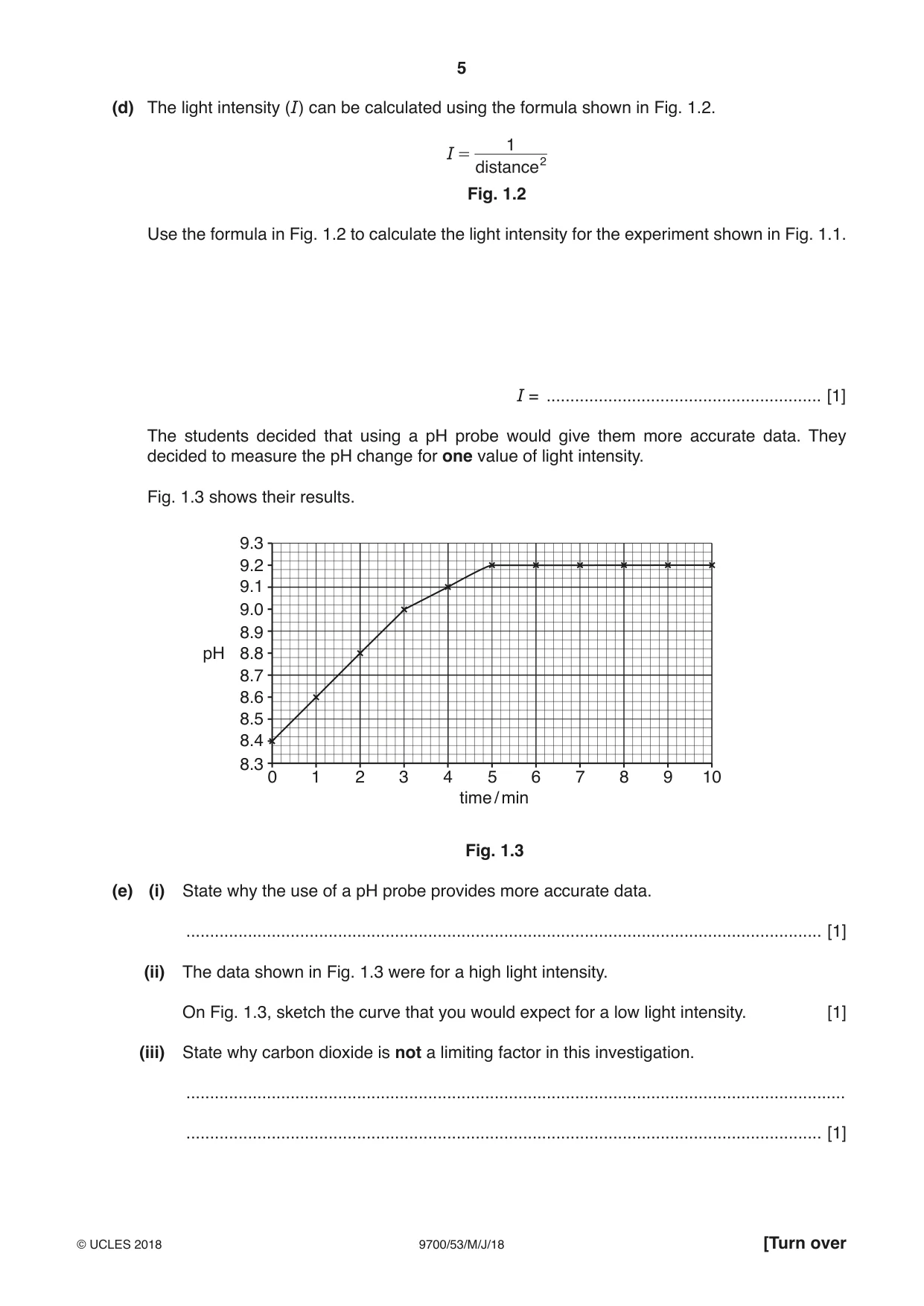 Cambridge A Level Biology 9700 2018 May/June Paper 5 · Variant 3 question paper, page 5 of 12