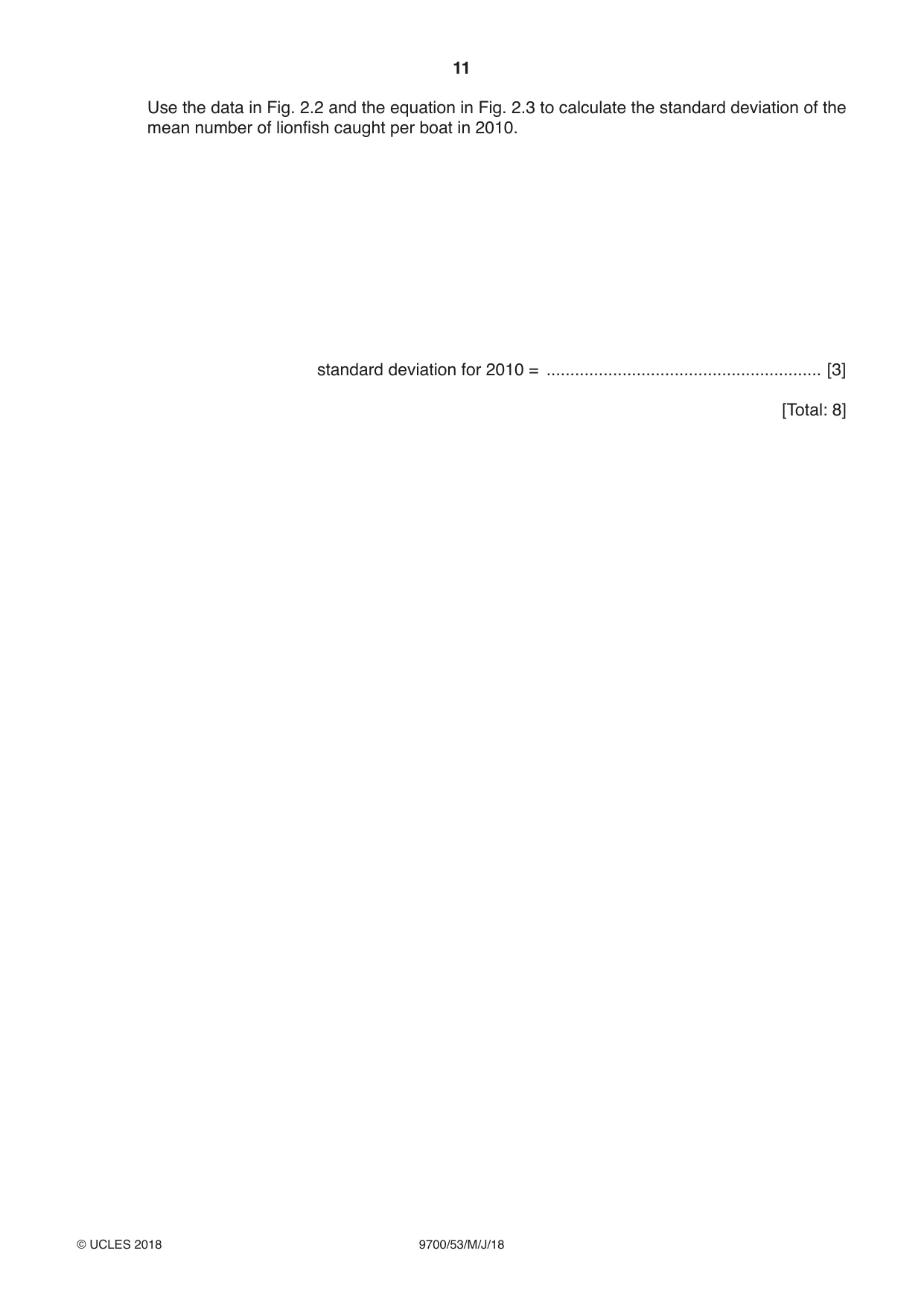 Cambridge A Level Biology 9700 2018 May/June Paper 5 · Variant 3 question paper, page 11 of 12