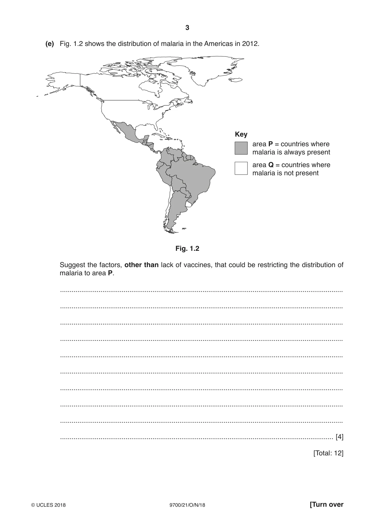 Cambridge A Level Biology 9700 2018 Oct/Nov Paper 2 · Variant 1 question paper, page 3 of 16