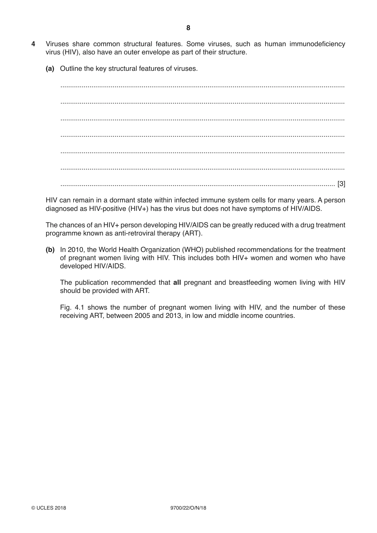 Cambridge A Level Biology 9700 2018 Oct/Nov Paper 2 · Variant 2 question paper, page 8 of 16