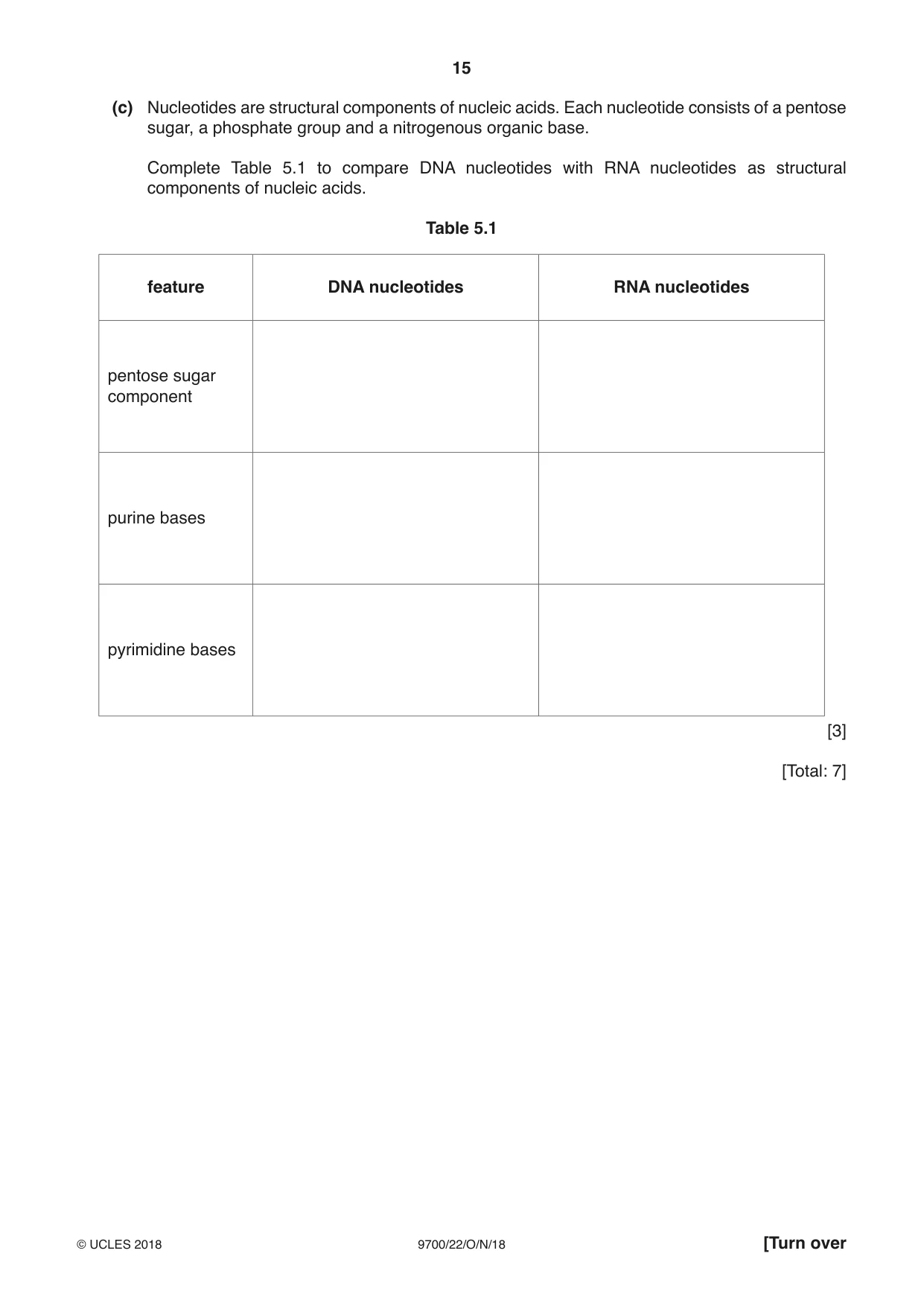 Cambridge A Level Biology 9700 2018 Oct/Nov Paper 2 · Variant 2 question paper, page 15 of 16