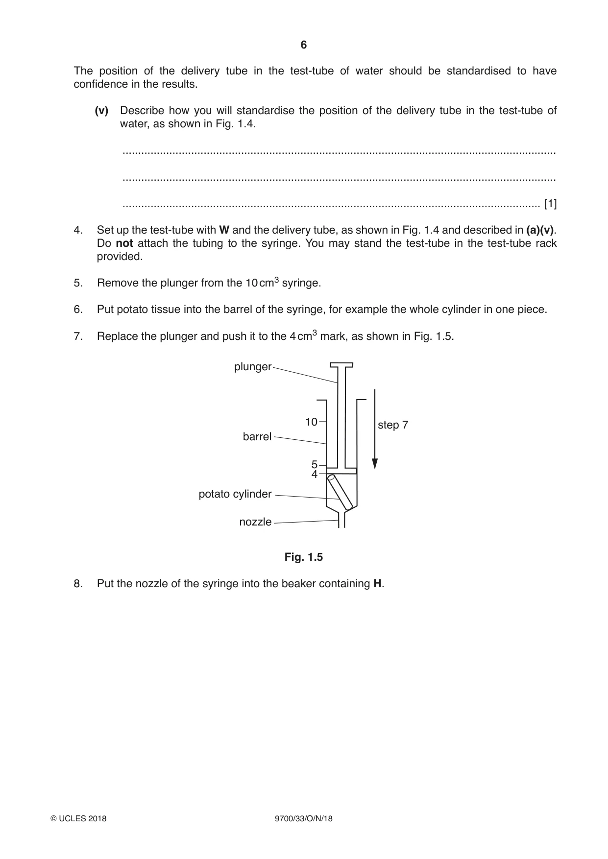 Cambridge A Level Biology 9700 2018 Oct/Nov Paper 3 · Variant 3 question paper, page 6 of 16