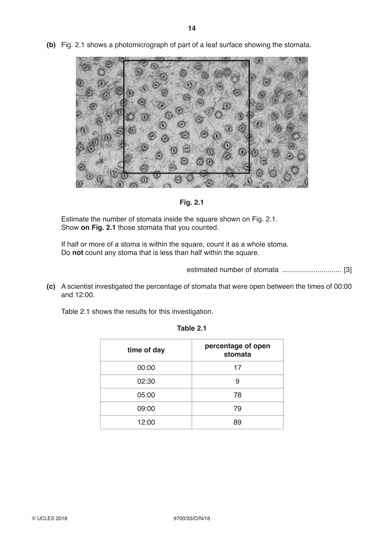Cambridge A Level Biology 9700 2018 Oct/Nov Paper 3 · Variant 3 question paper, page 14 of 16