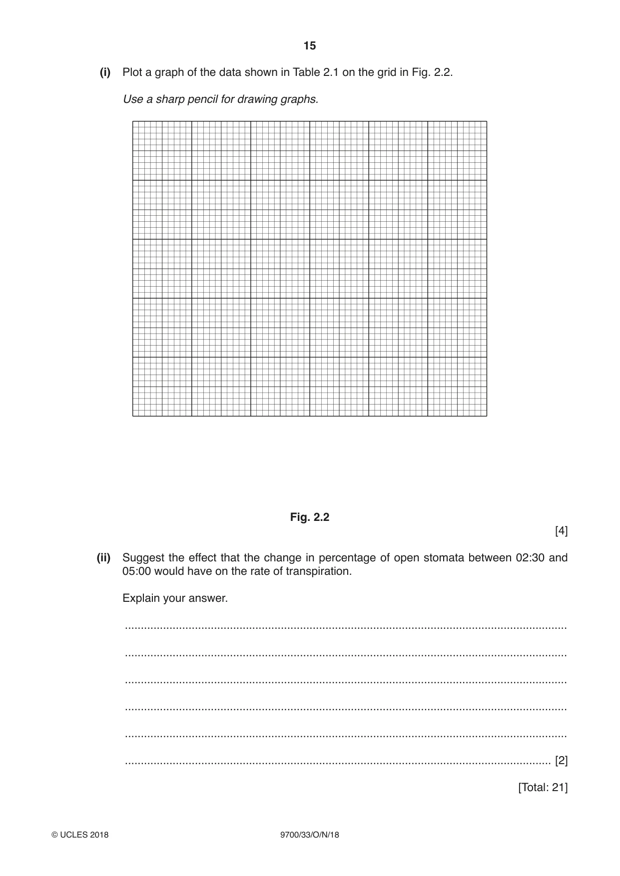 Cambridge A Level Biology 9700 2018 Oct/Nov Paper 3 · Variant 3 question paper, page 15 of 16