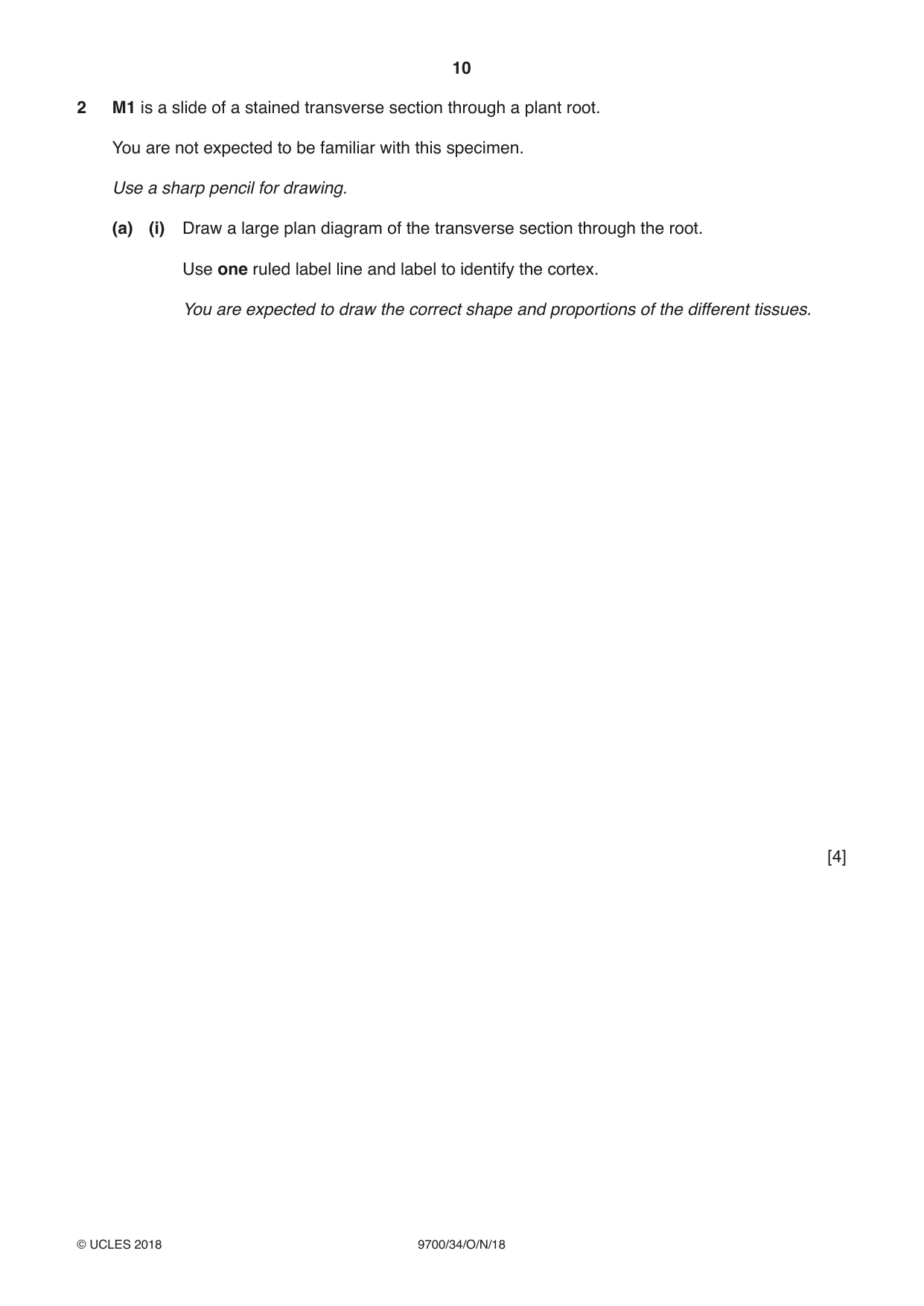 Cambridge A Level Biology 9700 2018 Oct/Nov Paper 3 · Variant 4 question paper, page 10 of 16