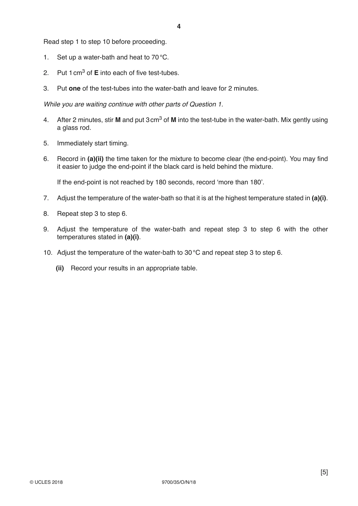 Cambridge A Level Biology 9700 2018 Oct/Nov Paper 3 · Variant 5 question paper, page 4 of 12