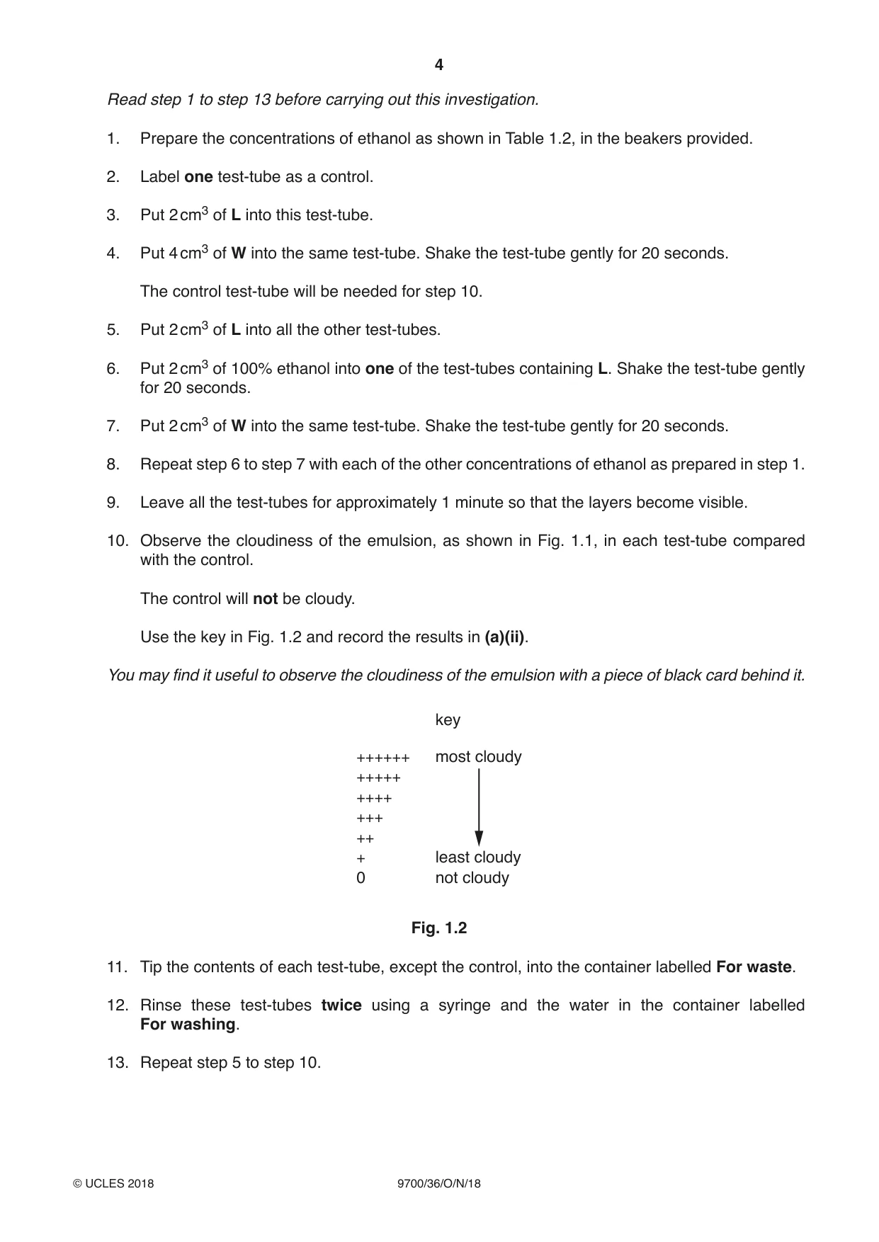 Cambridge A Level Biology 9700 2018 Oct/Nov Paper 3 · Variant 6 question paper, page 4 of 12