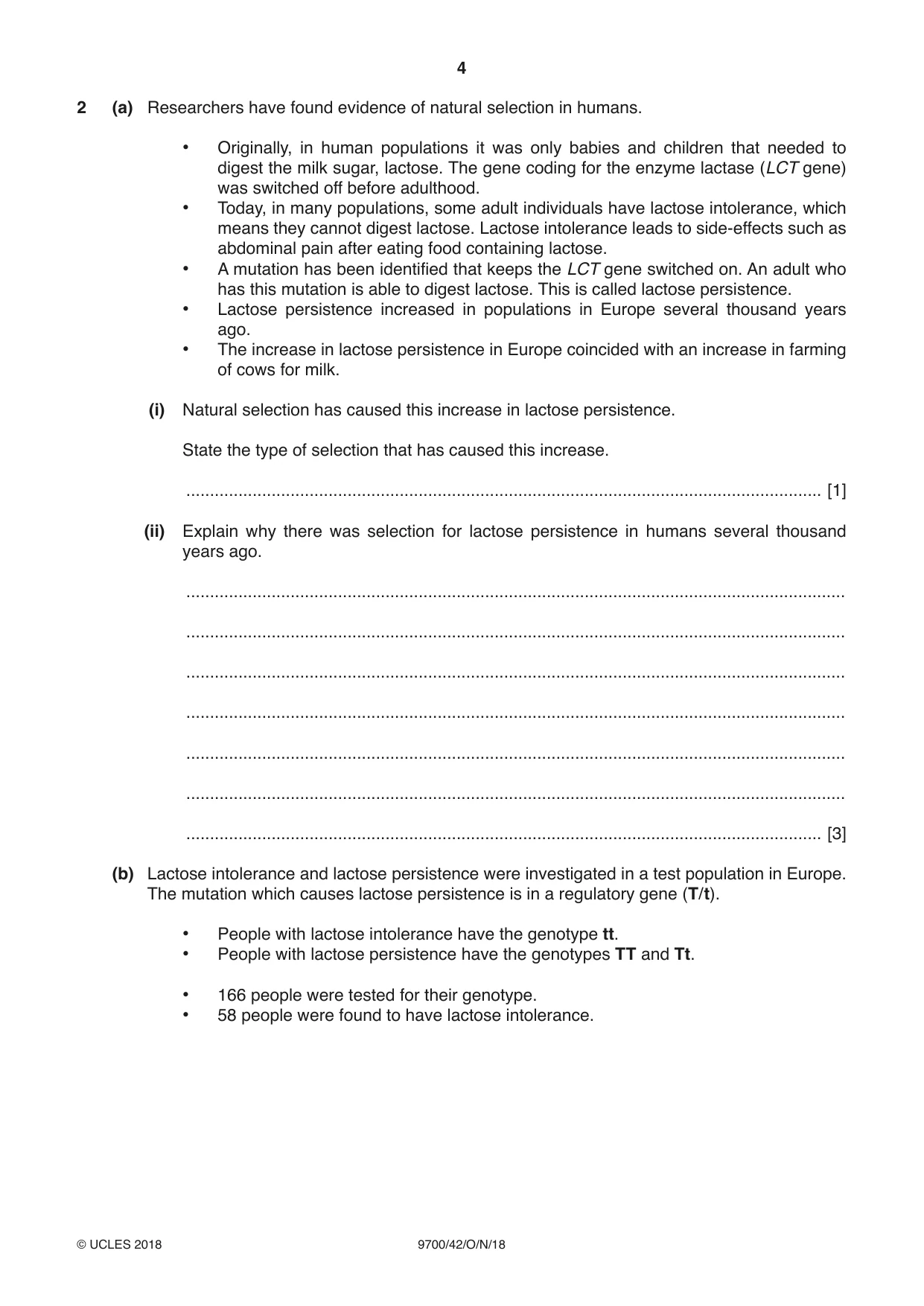 Cambridge A Level Biology 9700 2018 Oct/Nov Paper 4 · Variant 2 question paper, page 4 of 24