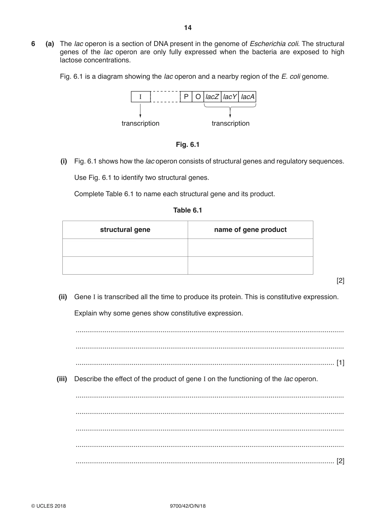 Cambridge A Level Biology 9700 2018 Oct/Nov Paper 4 · Variant 2 question paper, page 14 of 24