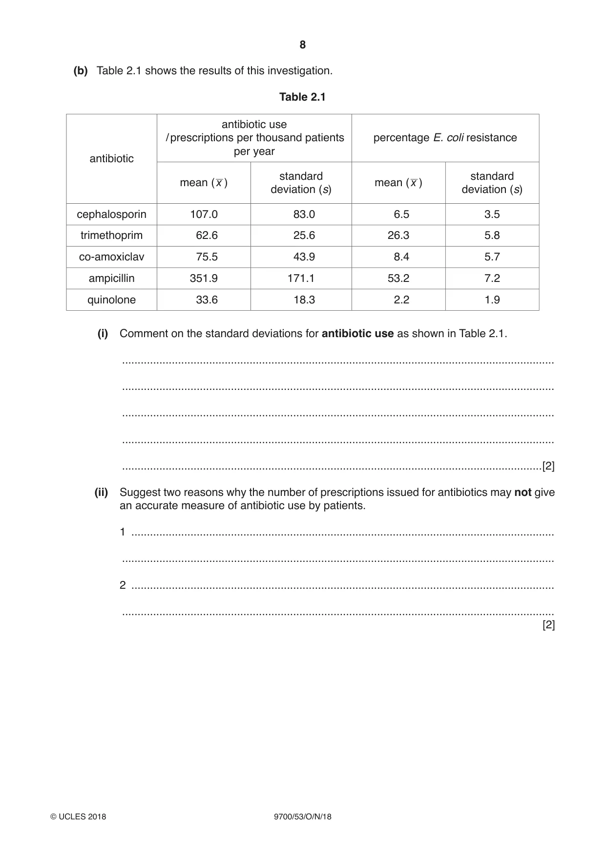 Cambridge A Level Biology 9700 2018 Oct/Nov Paper 5 · Variant 3 question paper, page 8 of 12