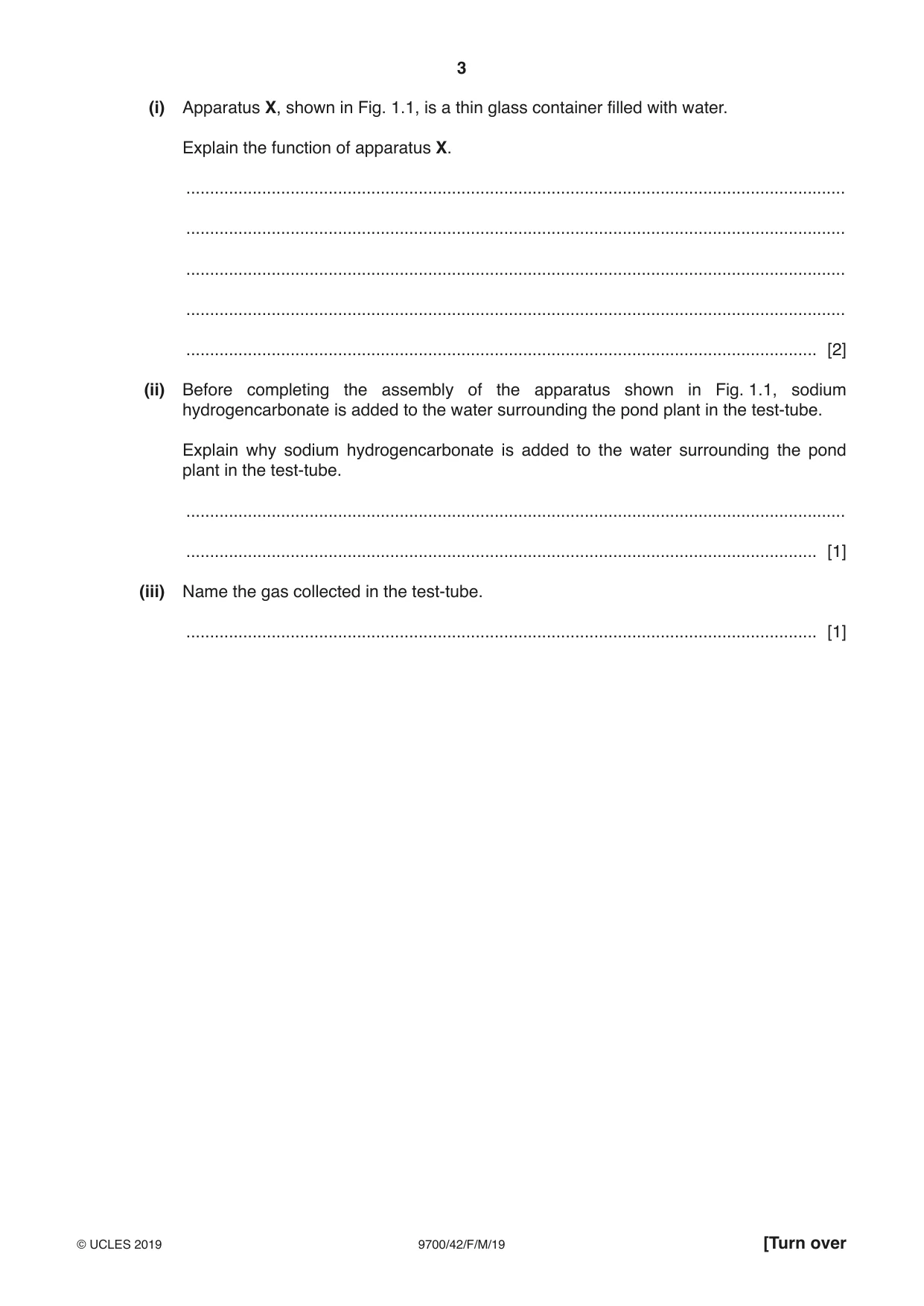 Cambridge A Level Biology 9700 2019 Feb/March Paper 4 · Variant 2 question paper, page 3 of 32
