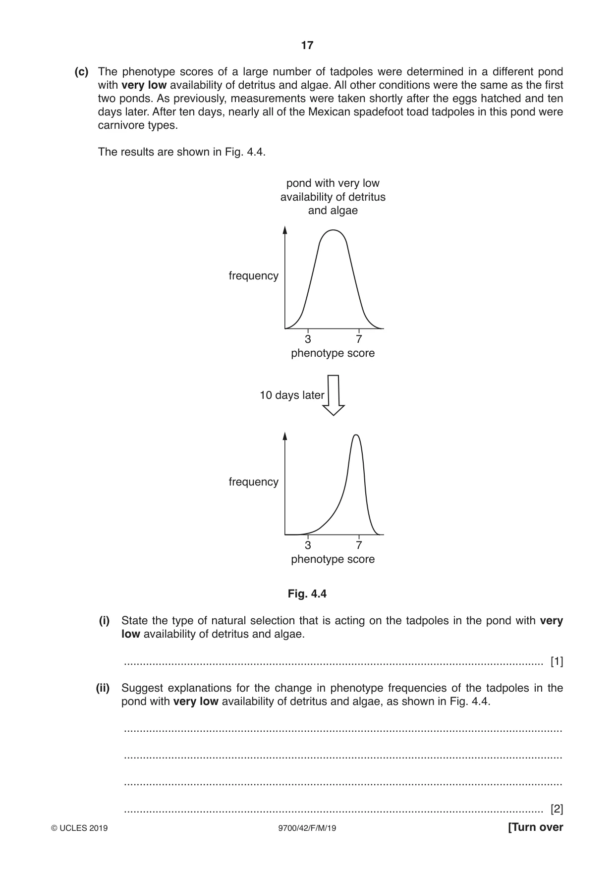 Cambridge A Level Biology 9700 2019 Feb/March Paper 4 · Variant 2 question paper, page 17 of 32