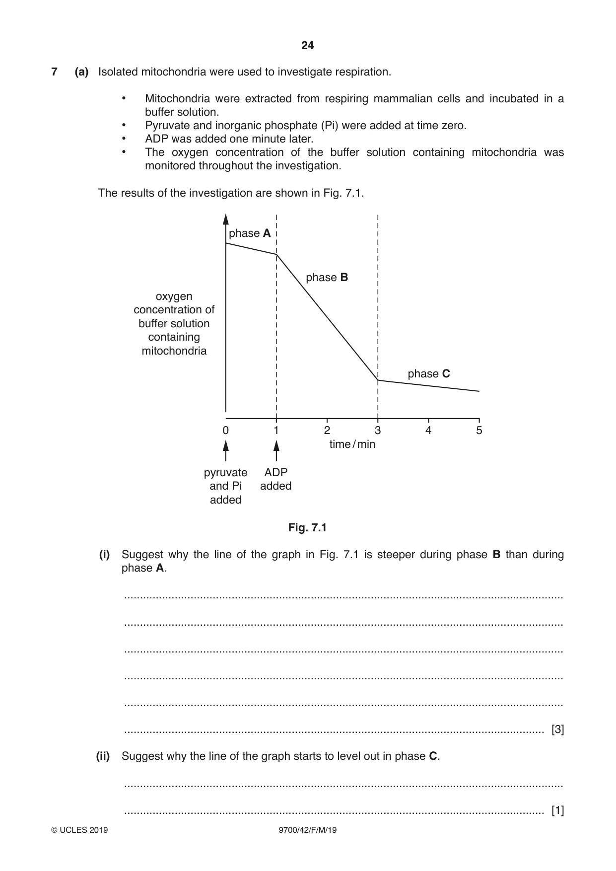 Cambridge A Level Biology 9700 2019 Feb/March Paper 4 · Variant 2 question paper, page 24 of 32