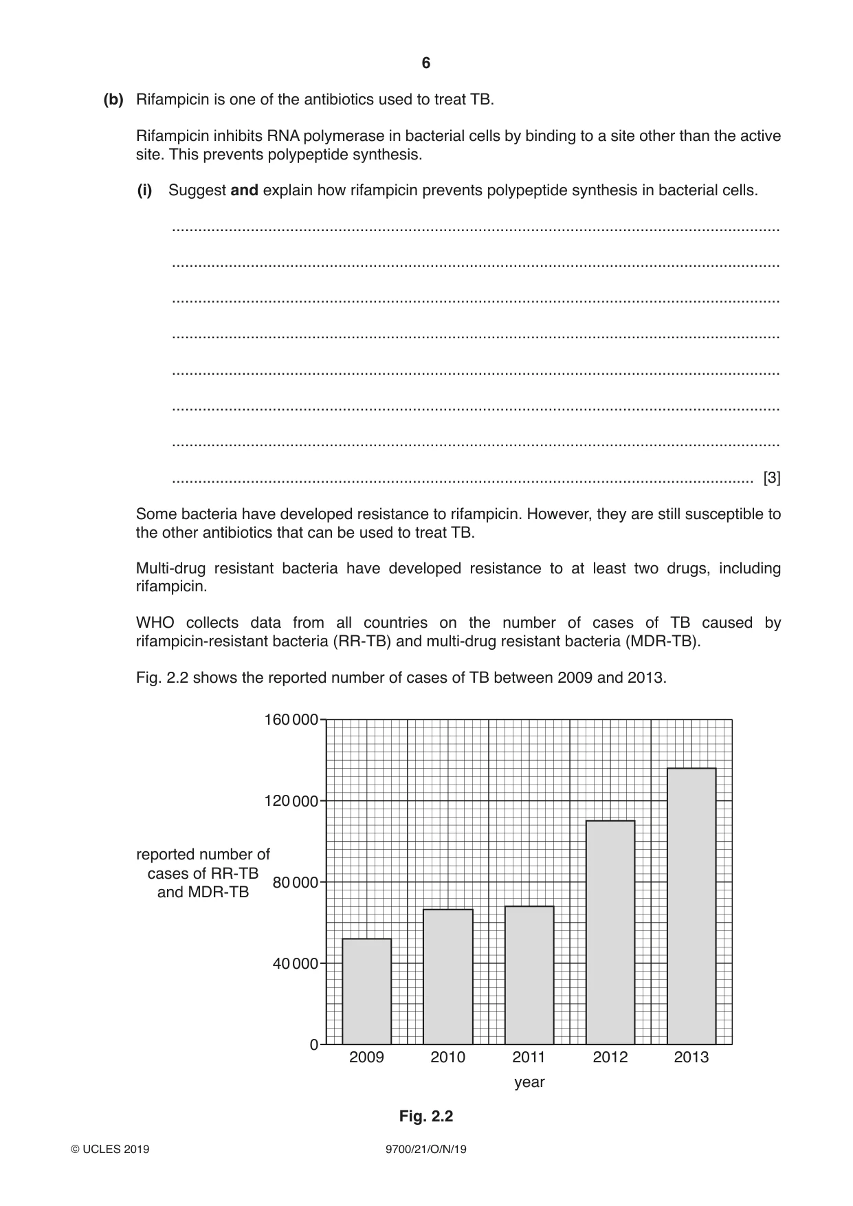 Cambridge A Level Biology 9700 2019 Oct/Nov Paper 2 · Variant 1 question paper, page 6 of 16
