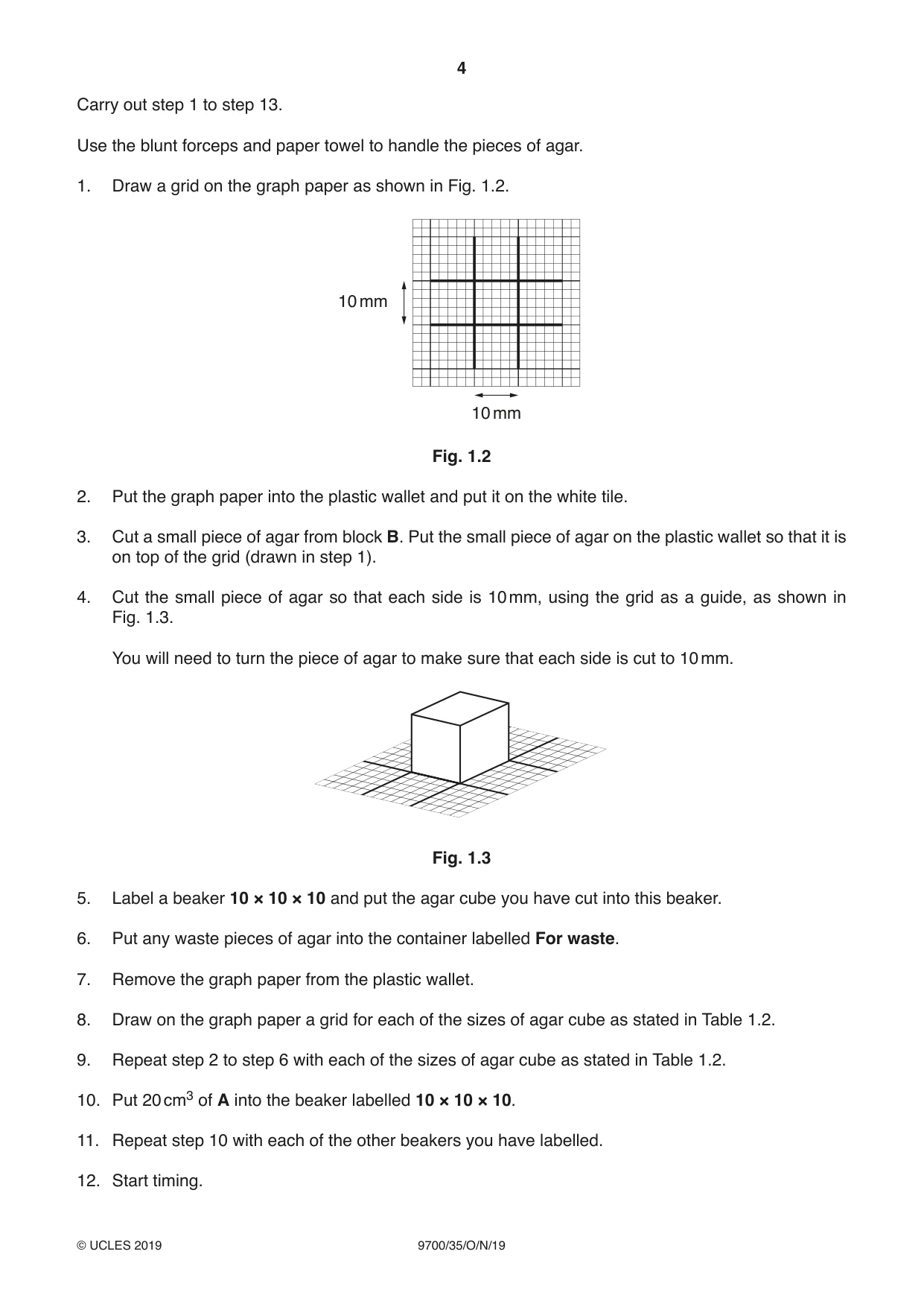 Cambridge A Level Biology 9700 2019 Oct/Nov Paper 3 · Variant 5 question paper, page 4 of 16