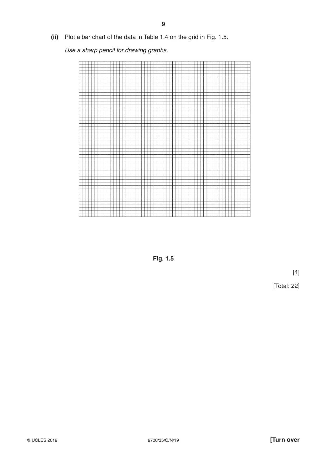 Cambridge A Level Biology 9700 2019 Oct/Nov Paper 3 · Variant 5 question paper, page 9 of 16
