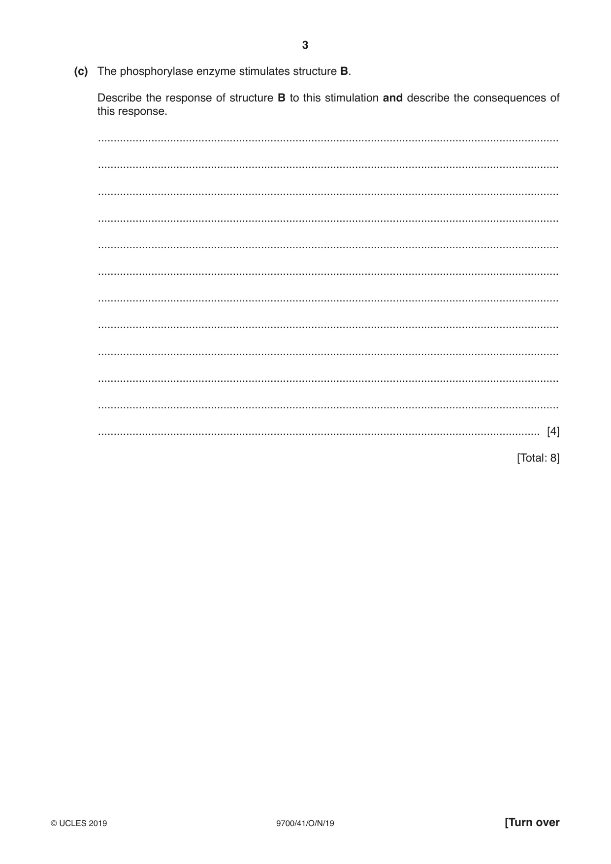 Cambridge A Level Biology 9700 2019 Oct/Nov Paper 4 · Variant 1 question paper, page 3 of 28