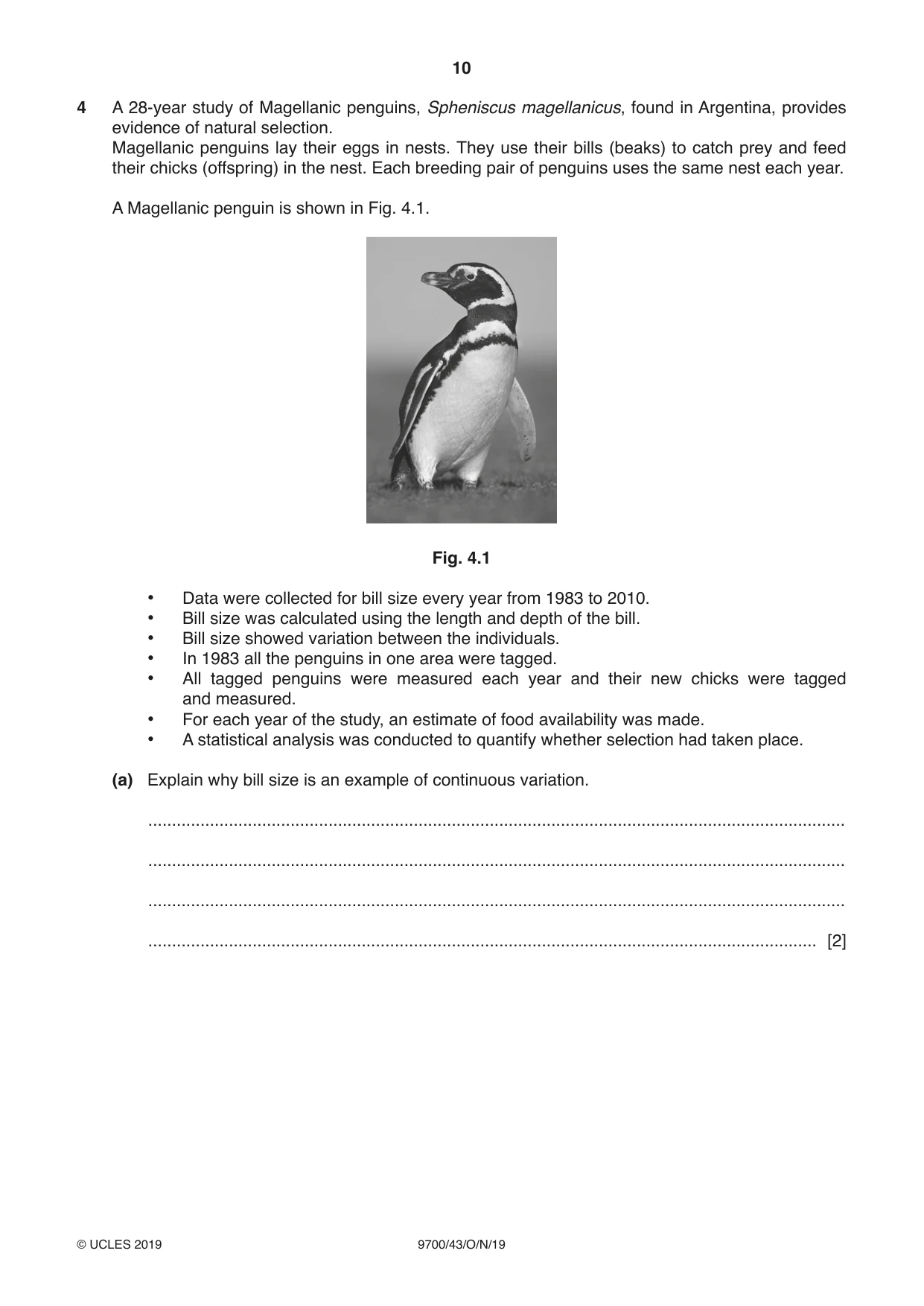 Cambridge A Level Biology 9700 2019 Oct/Nov Paper 4 · Variant 3 question paper, page 10 of 24