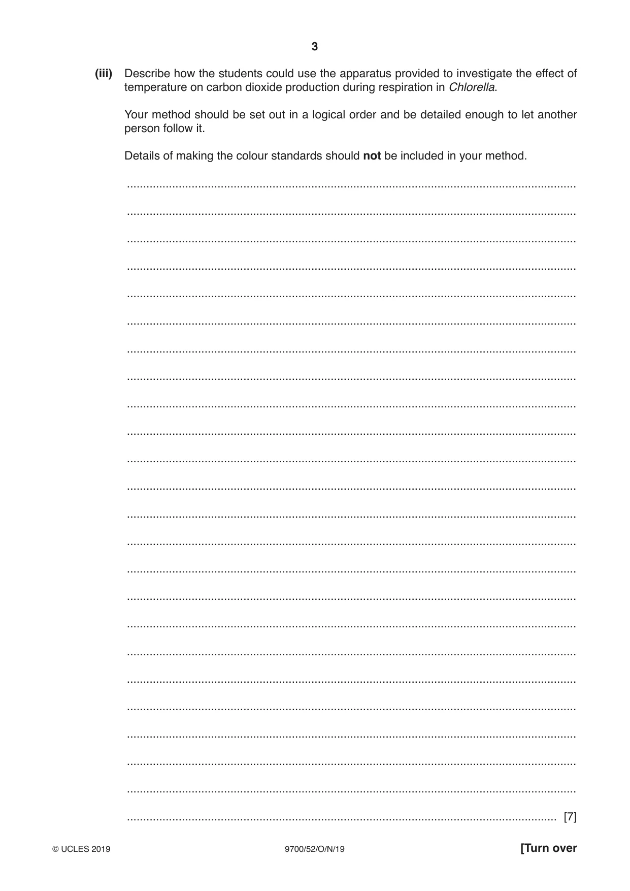 Cambridge A Level Biology 9700 2019 Oct/Nov Paper 5 · Variant 2 question paper, page 3 of 8
