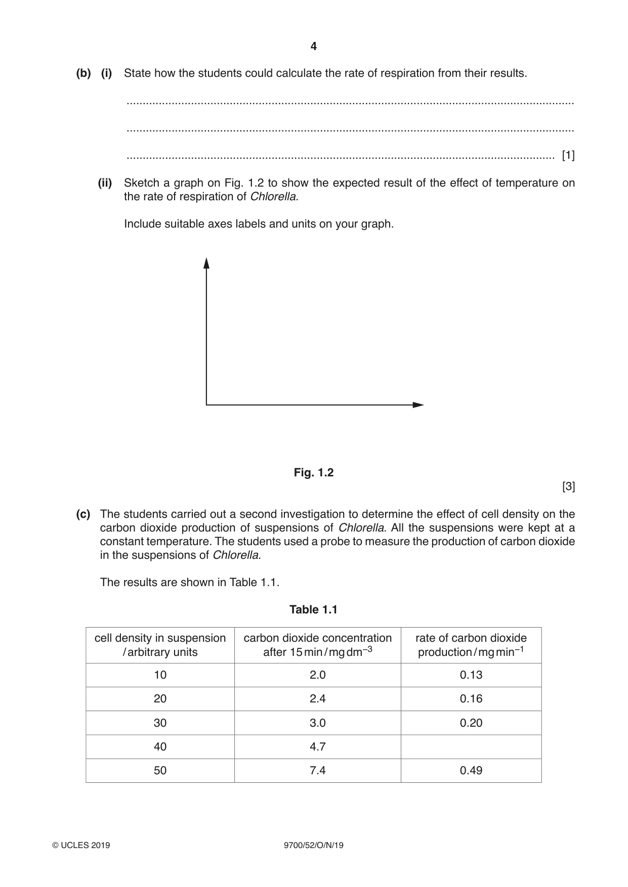 Cambridge A Level Biology 9700 2019 Oct/Nov Paper 5 · Variant 2 question paper, page 4 of 8
