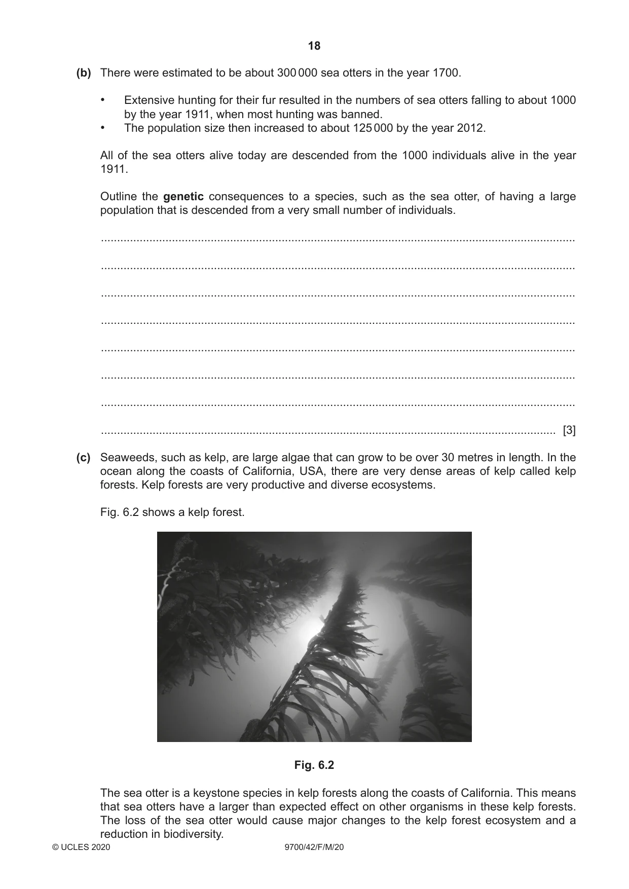 Cambridge A Level Biology 9700 2020 Feb/March Paper 4 · Variant 2 question paper, page 18 of 28