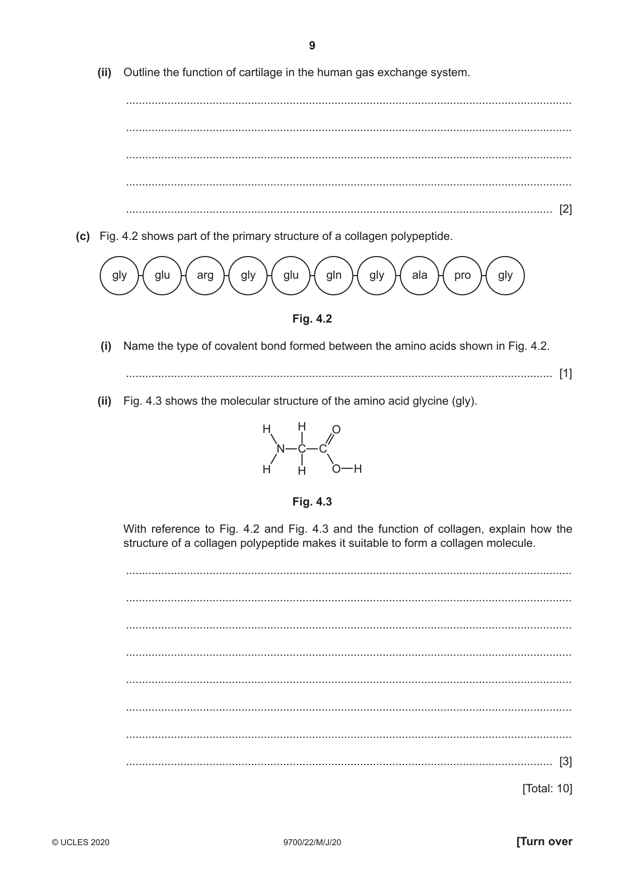 Cambridge A Level Biology 9700 2020 May/June Paper 2 · Variant 2 question paper, page 9 of 16