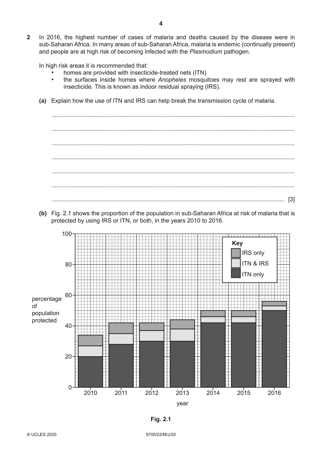 Cambridge A Level Biology 9700 2020 May/June Paper 2 · Variant 3 question paper, page 4 of 16