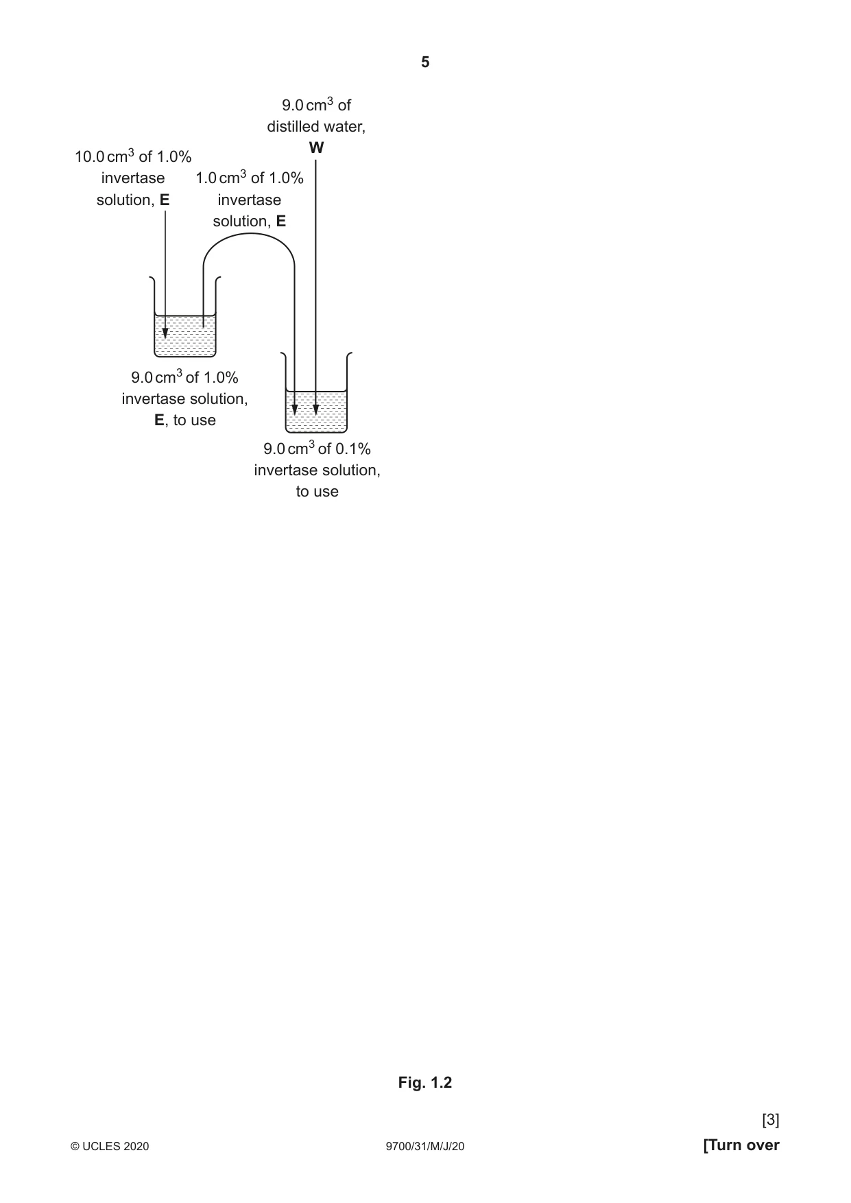 Cambridge A Level Biology 9700 2020 May/June Paper 3 · Variant 1 question paper, page 5 of 16
