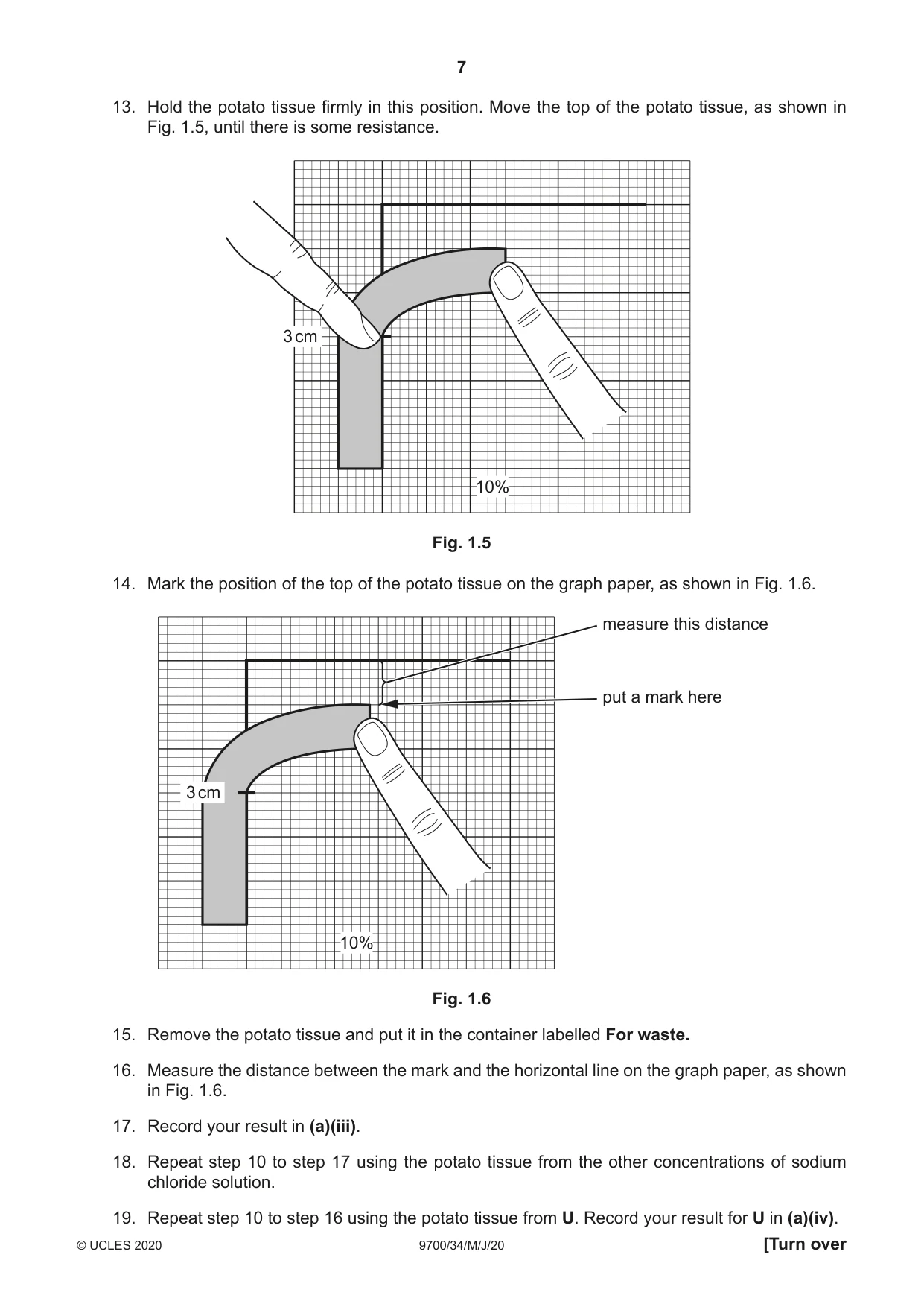 Cambridge A Level Biology 9700 2020 May/June Paper 3 · Variant 4 question paper, page 7 of 16