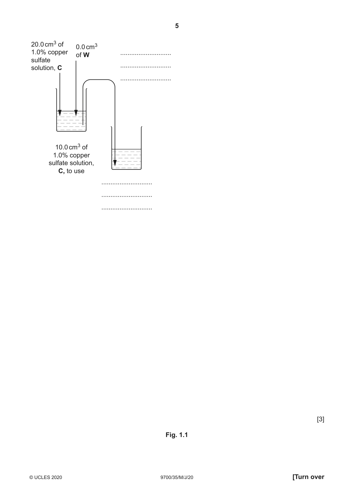 Cambridge A Level Biology 9700 2020 May/June Paper 3 · Variant 5 question paper, page 5 of 16