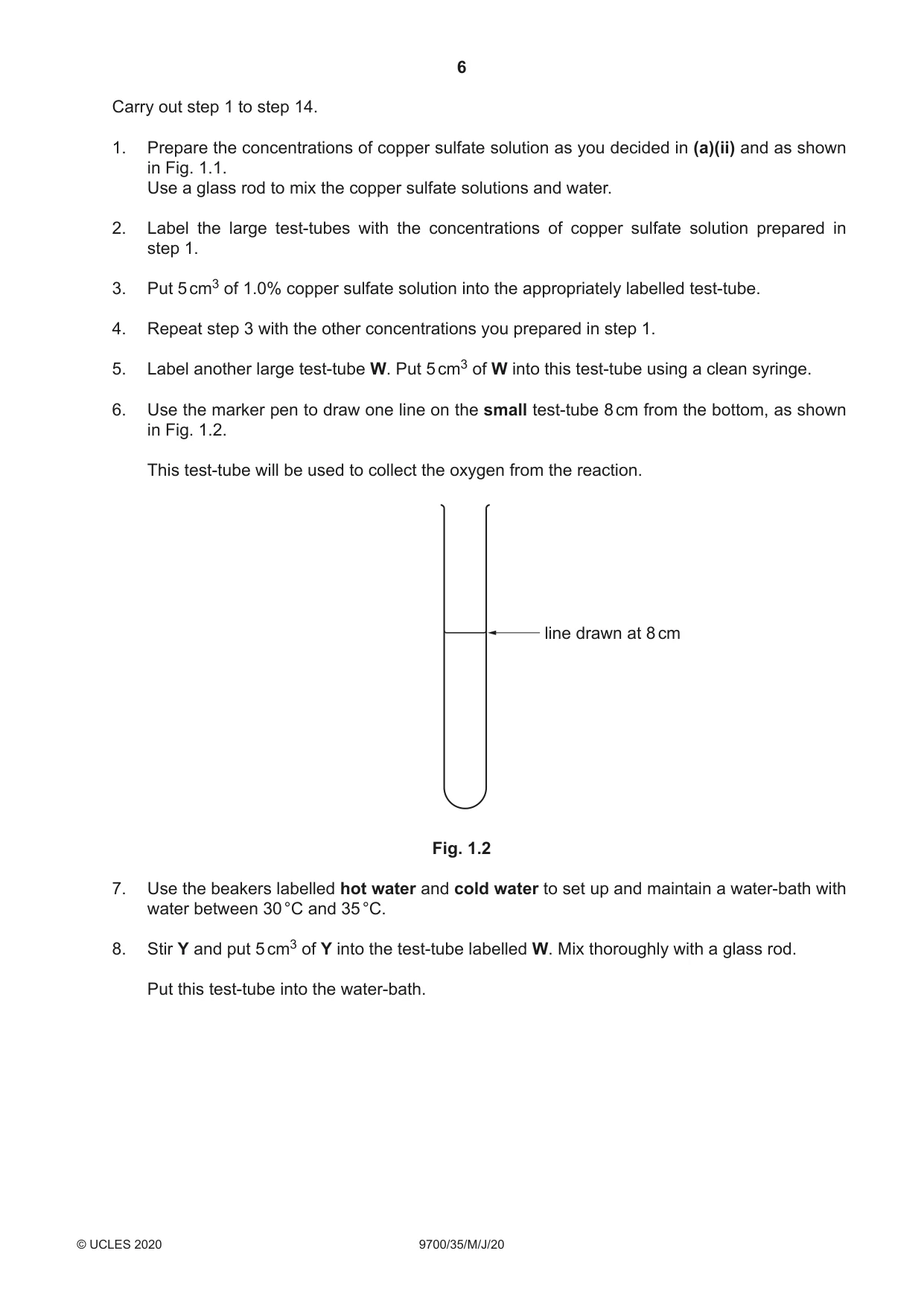 Cambridge A Level Biology 9700 2020 May/June Paper 3 · Variant 5 question paper, page 6 of 16