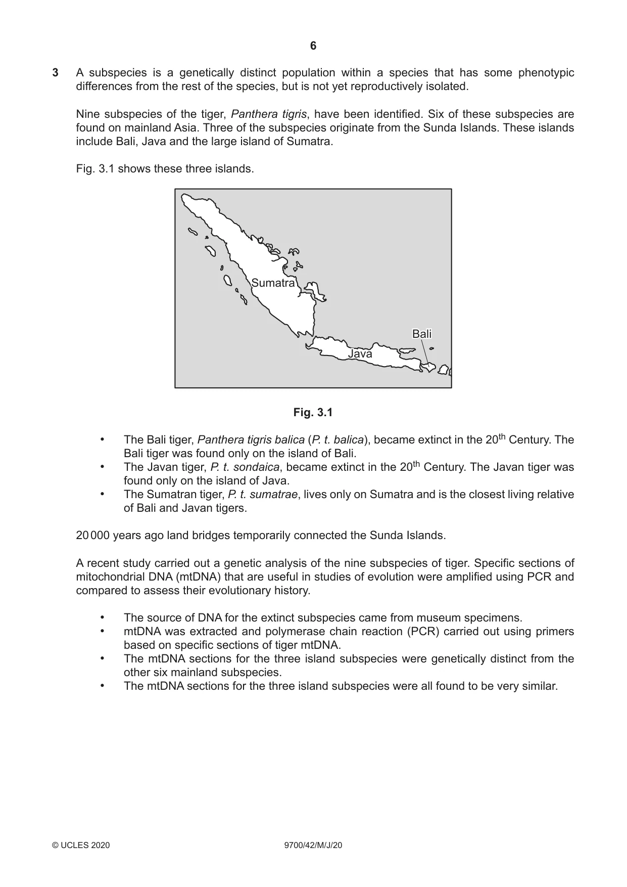 Cambridge A Level Biology 9700 2020 May/June Paper 4 · Variant 2 question paper, page 6 of 24