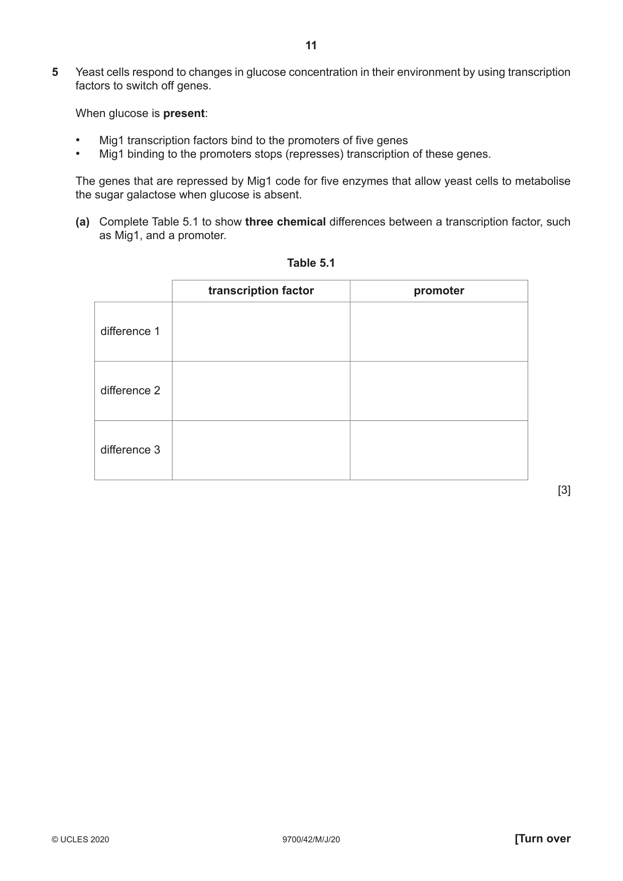 Cambridge A Level Biology 9700 2020 May/June Paper 4 · Variant 2 question paper, page 11 of 24