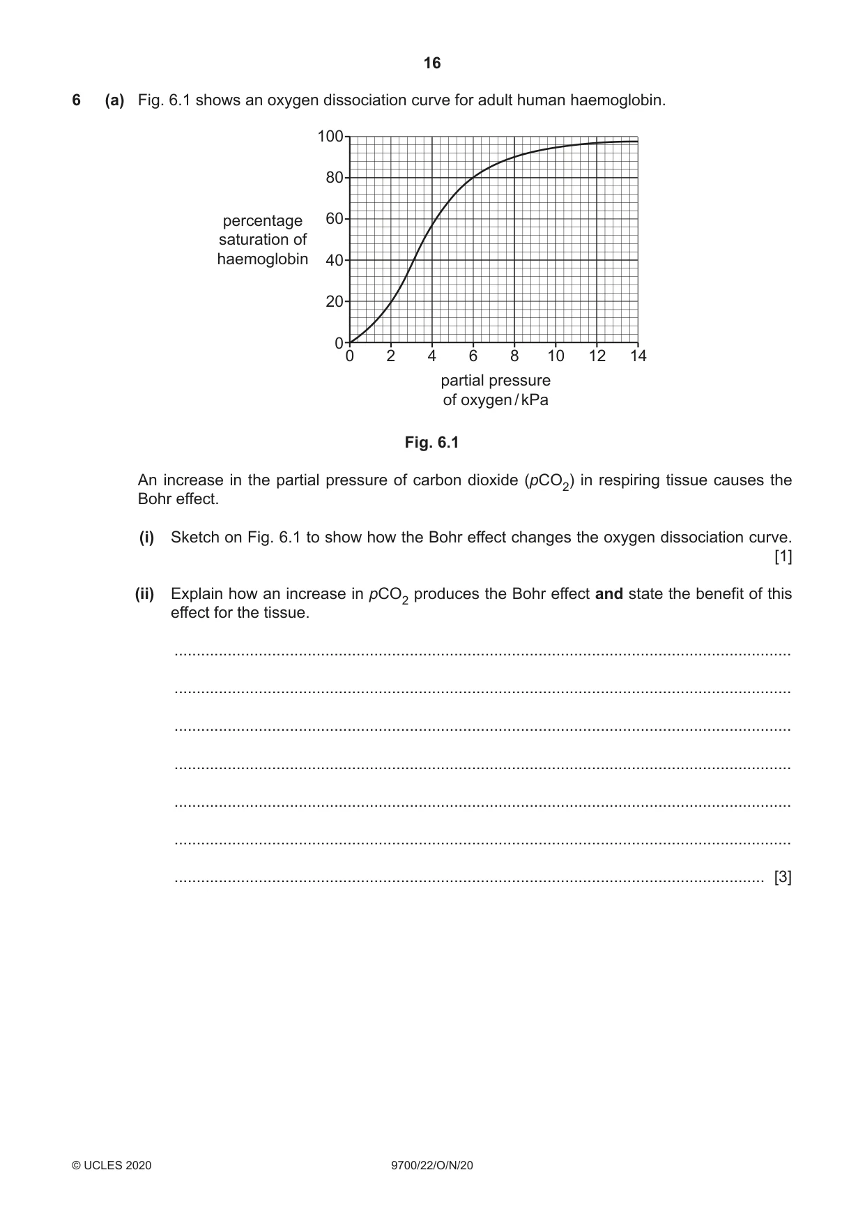 Cambridge A Level Biology 9700 2020 Oct/Nov Paper 2 · Variant 2 question paper, page 16 of 20
