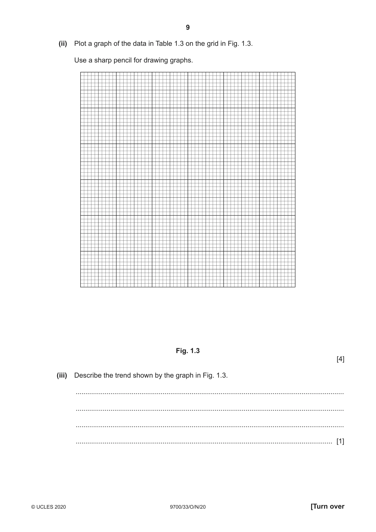 Cambridge A Level Biology 9700 2020 Oct/Nov Paper 3 · Variant 3 question paper, page 9 of 16