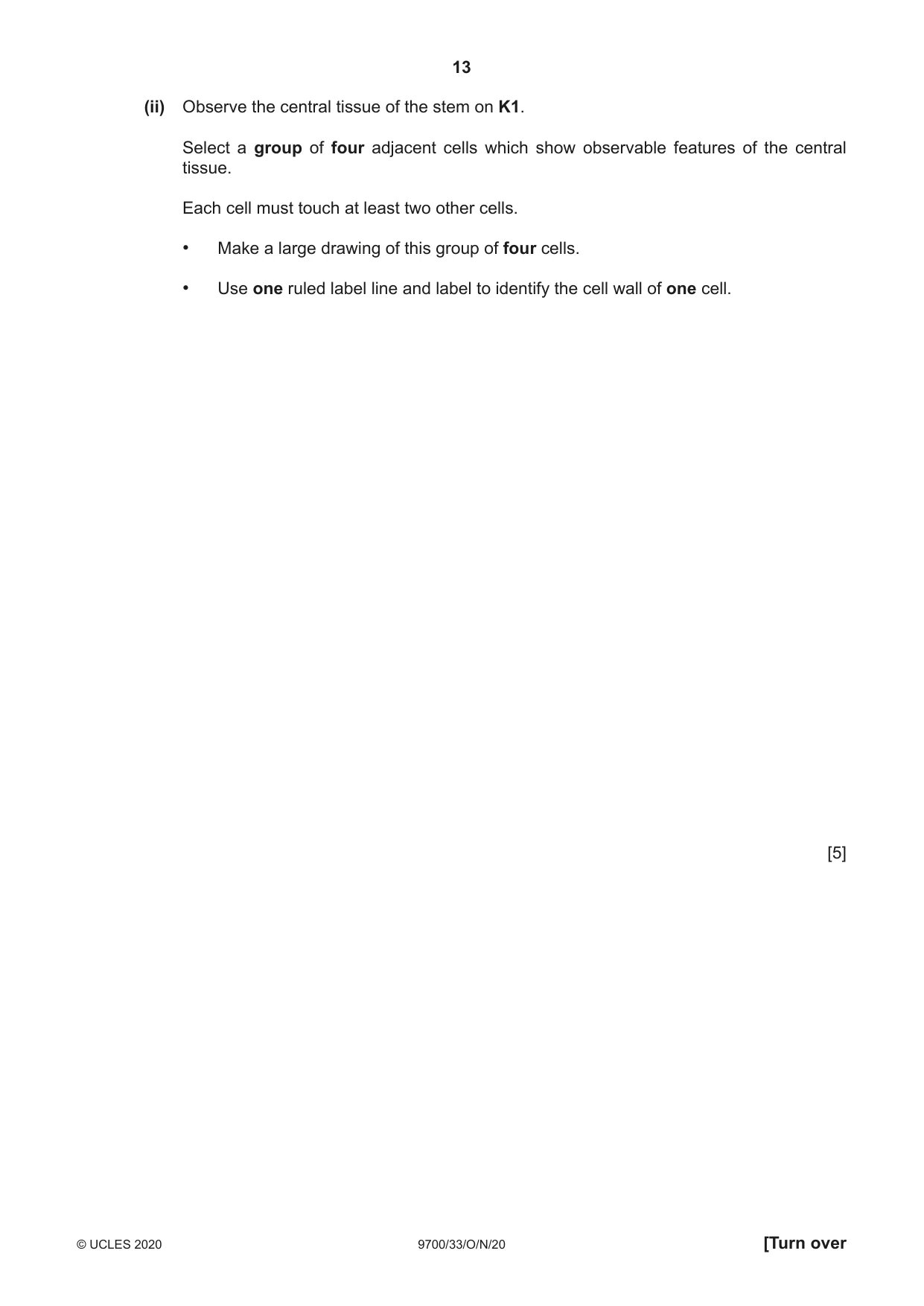 Cambridge A Level Biology 9700 2020 Oct/Nov Paper 3 · Variant 3 question paper, page 13 of 16