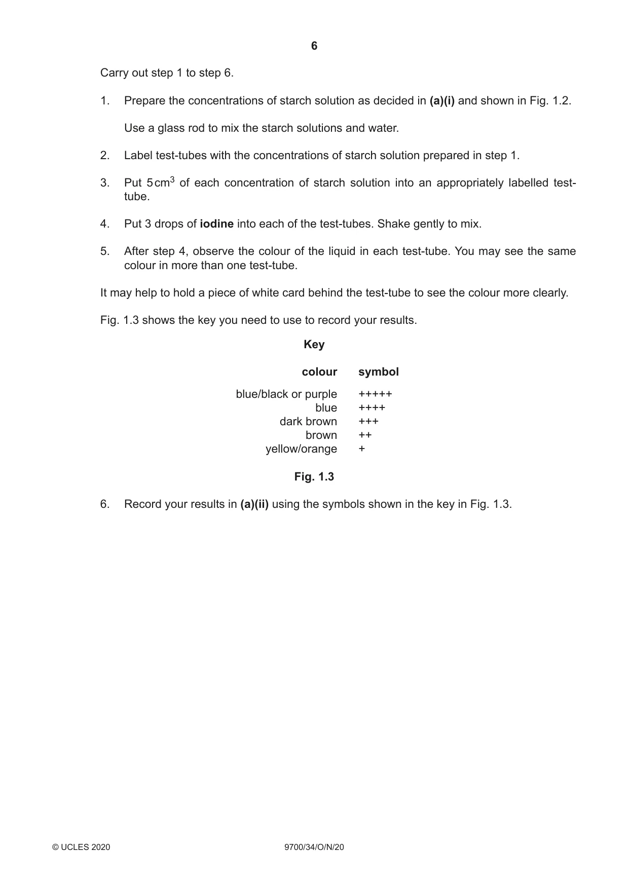 Cambridge A Level Biology 9700 2020 Oct/Nov Paper 3 · Variant 4 question paper, page 6 of 16