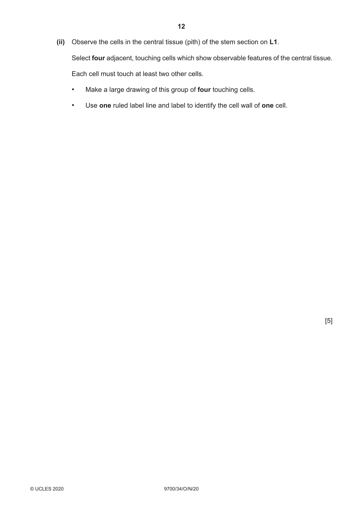 Cambridge A Level Biology 9700 2020 Oct/Nov Paper 3 · Variant 4 question paper, page 12 of 16