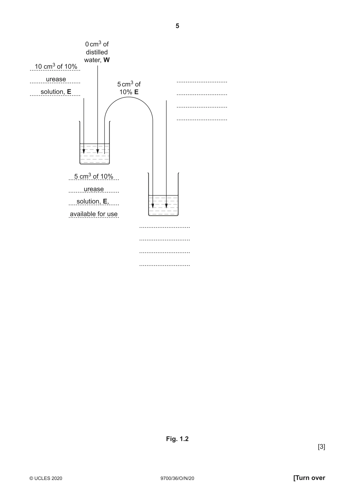 Cambridge A Level Biology 9700 2020 Oct/Nov Paper 3 · Variant 6 question paper, page 5 of 12