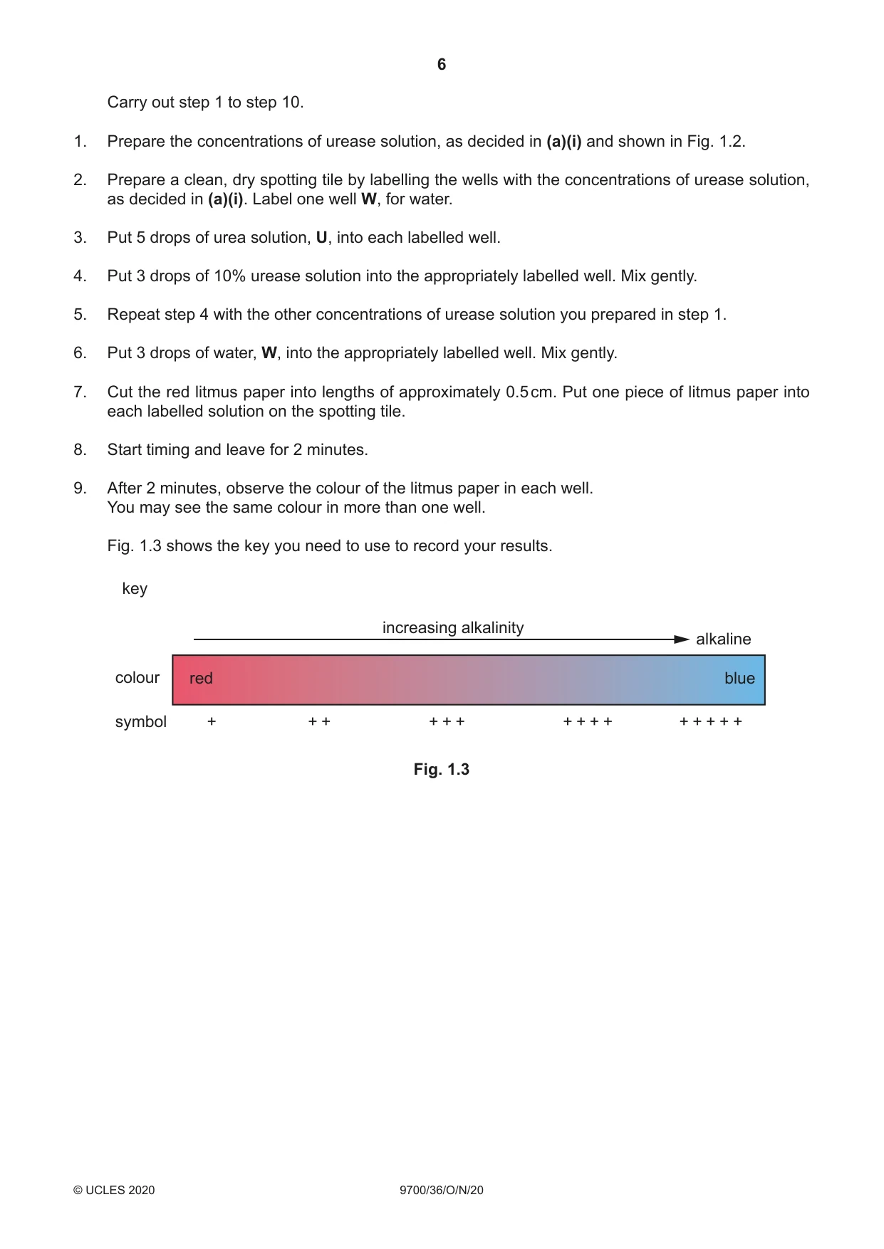 Cambridge A Level Biology 9700 2020 Oct/Nov Paper 3 · Variant 6 question paper, page 6 of 12