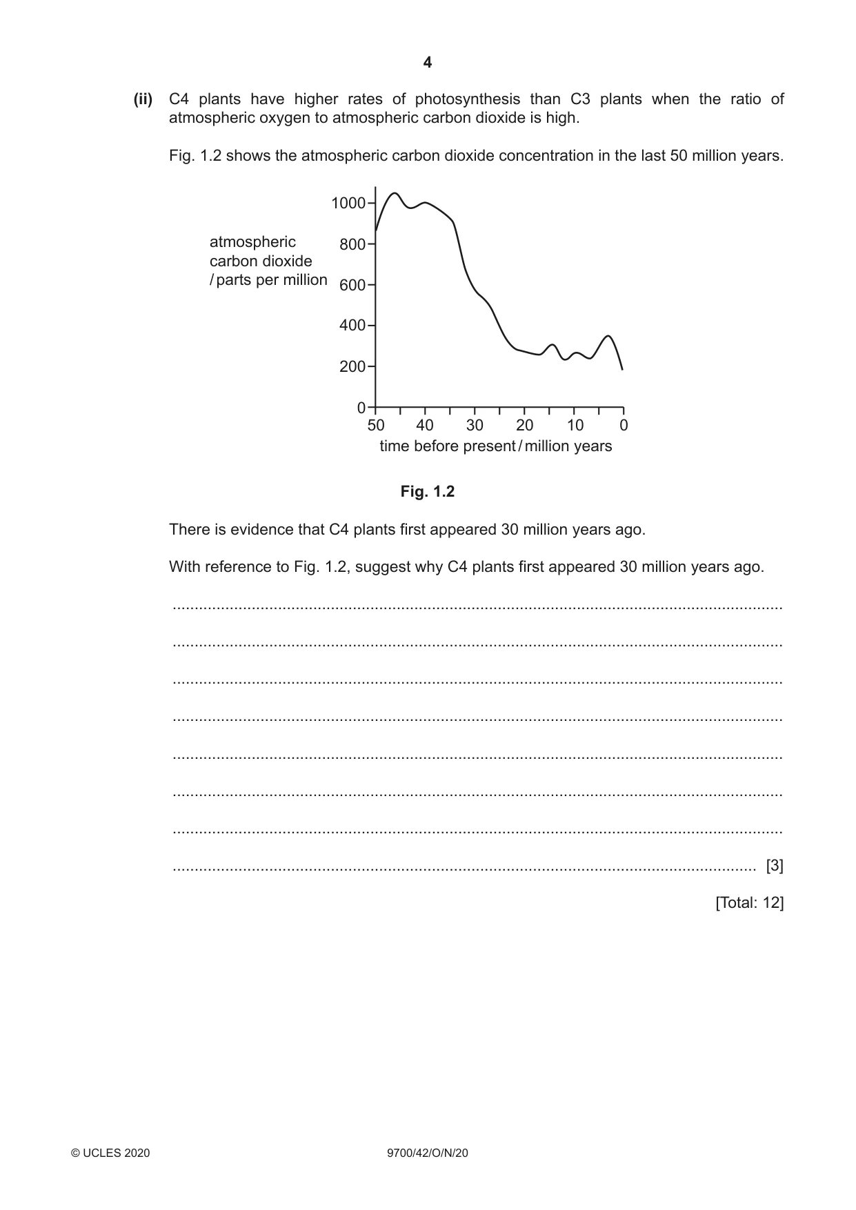 Cambridge A Level Biology 9700 2020 Oct/Nov Paper 4 · Variant 2 question paper, page 4 of 24