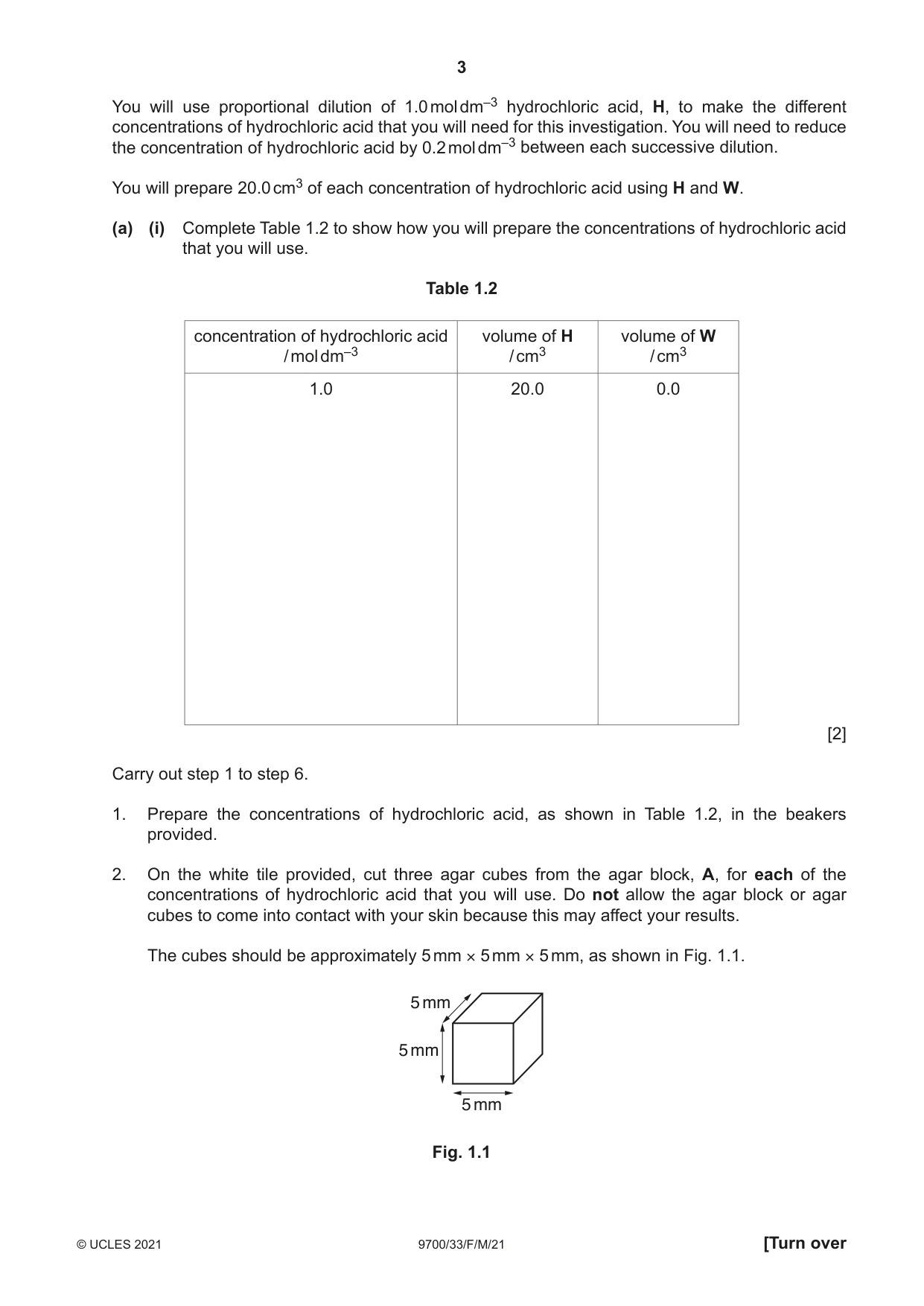 Cambridge A Level Biology 9700 2021 Feb/March Paper 3 · Variant 3 question paper, page 3 of 16