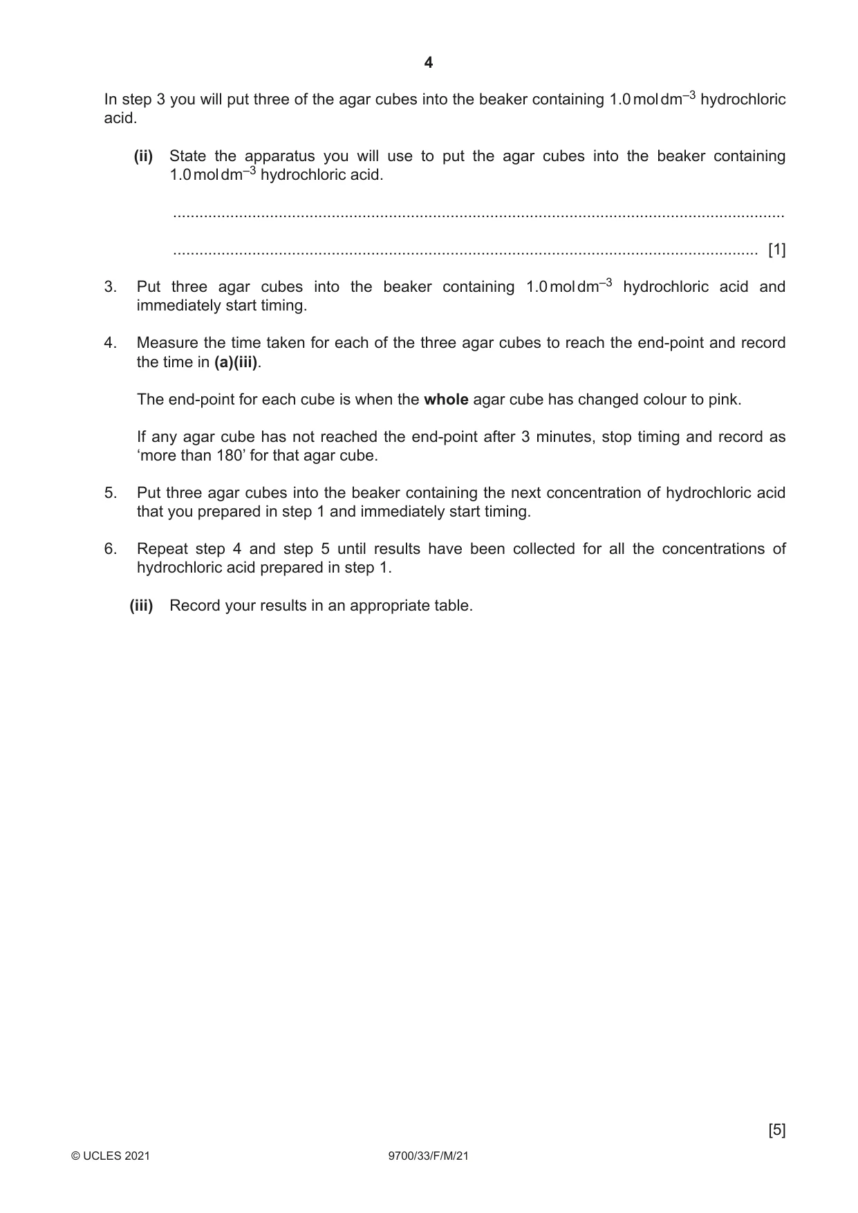 Cambridge A Level Biology 9700 2021 Feb/March Paper 3 · Variant 3 question paper, page 4 of 16