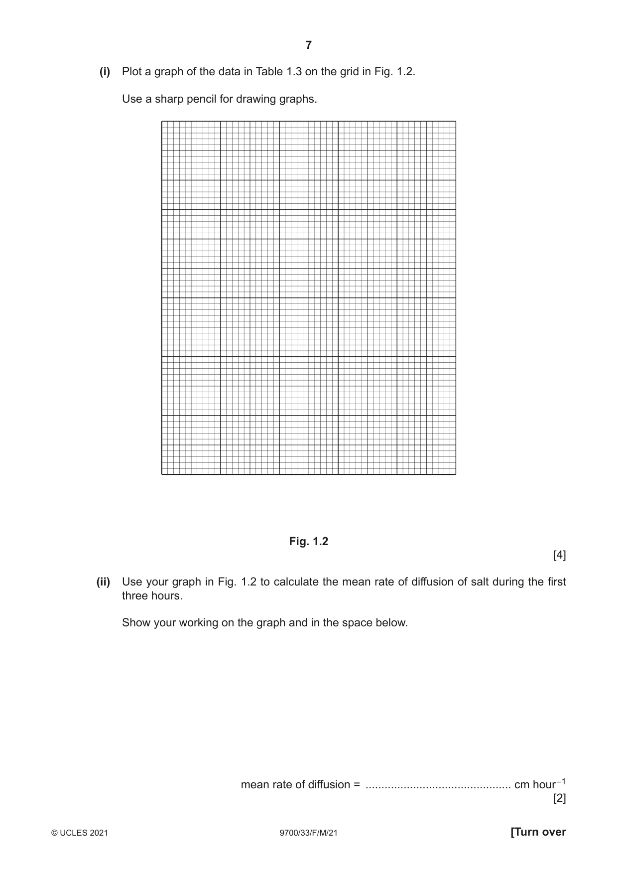 Cambridge A Level Biology 9700 2021 Feb/March Paper 3 · Variant 3 question paper, page 7 of 16