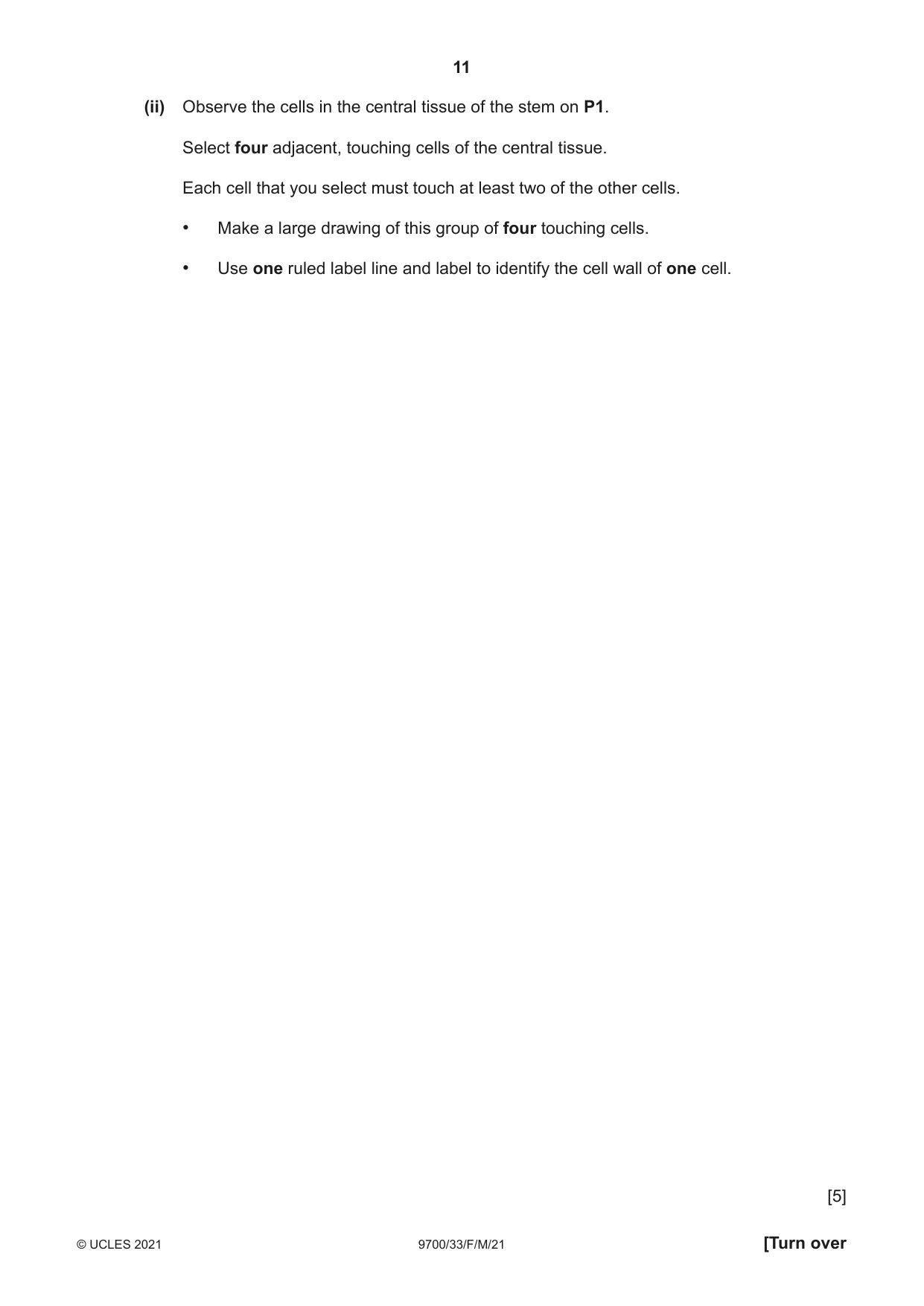 Cambridge A Level Biology 9700 2021 Feb/March Paper 3 · Variant 3 question paper, page 11 of 16